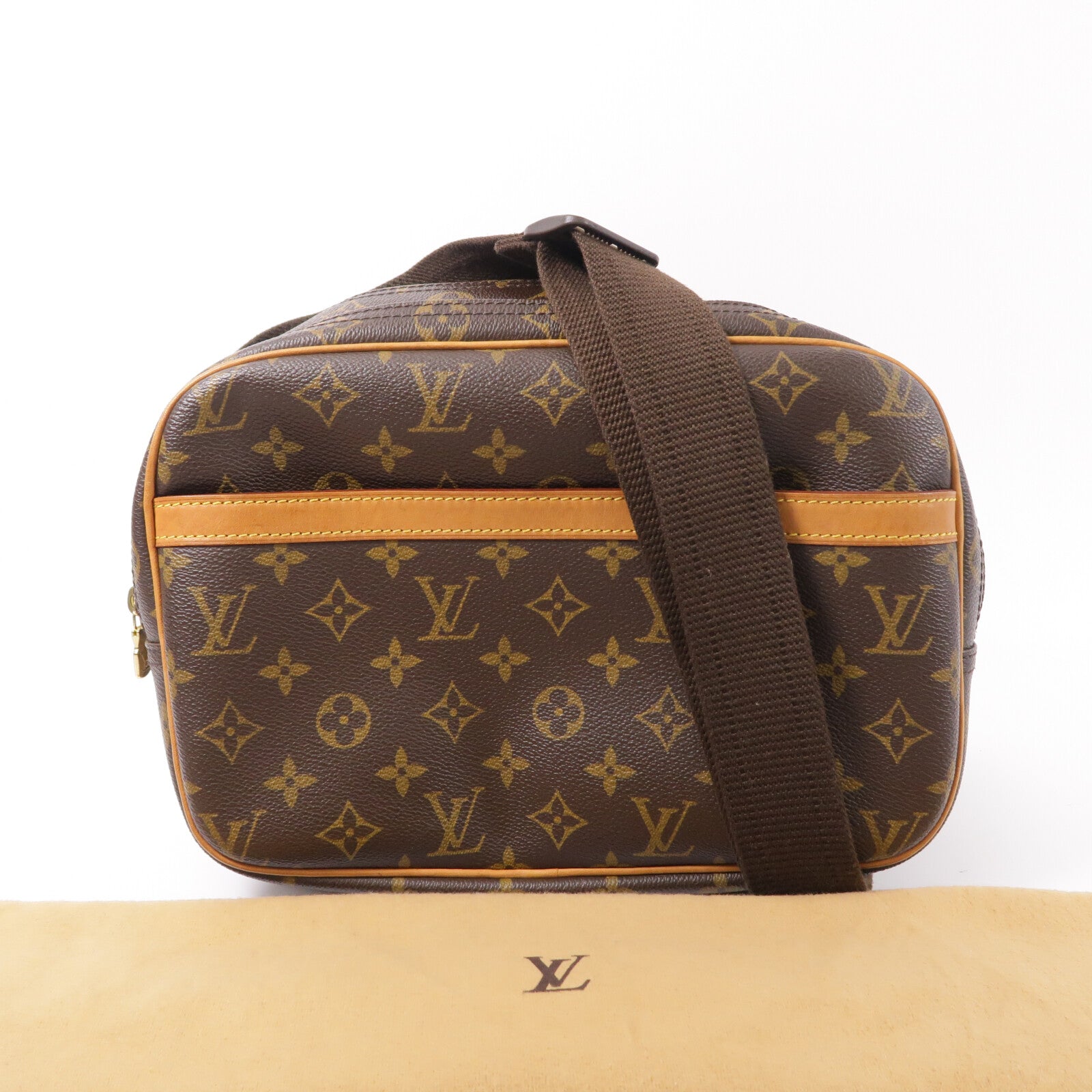 LOUIS VUITTON Monogram Reporter PM肩背袋