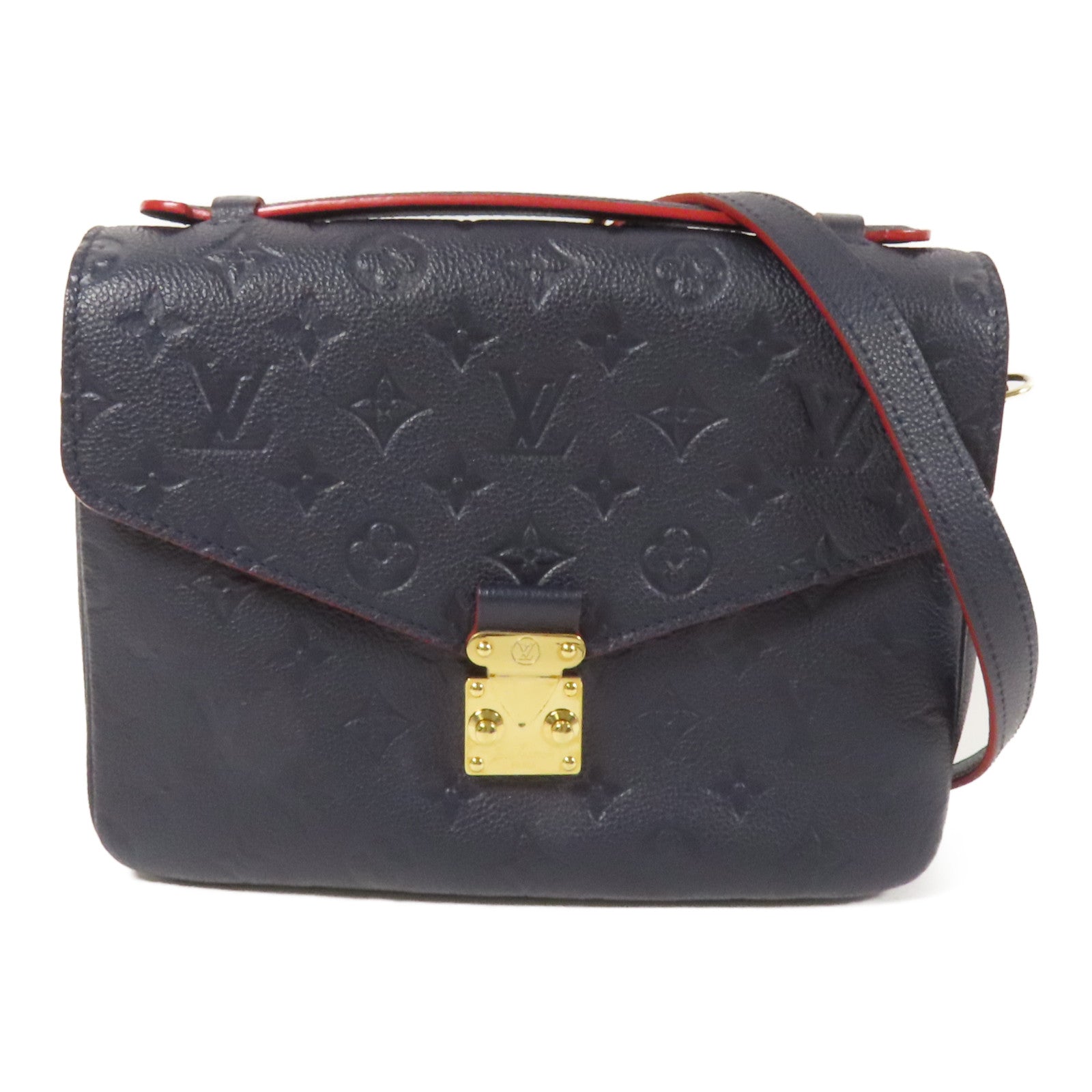 LOUIS VUITTON Monogram Empreinte Pochette Metis金扣手挽肩背兩用袋