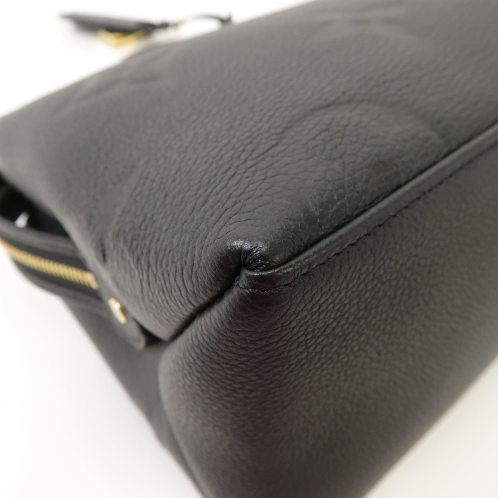 LOUIS VUITTON Monogram Empreinte Petit Palais金扣手挽肩背兩用袋黑色