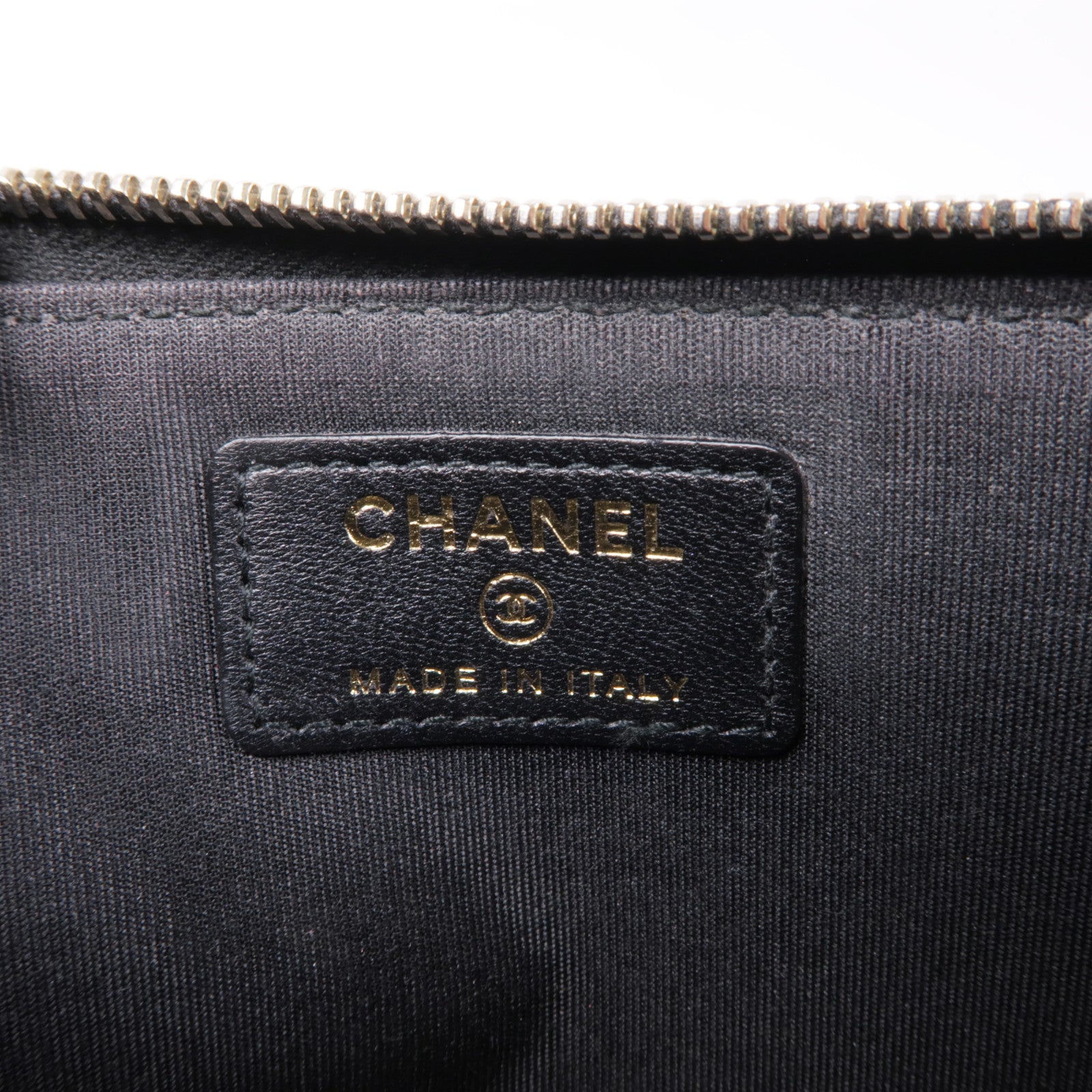 CHANEL 皮革Long Wallet金扣長錢包
