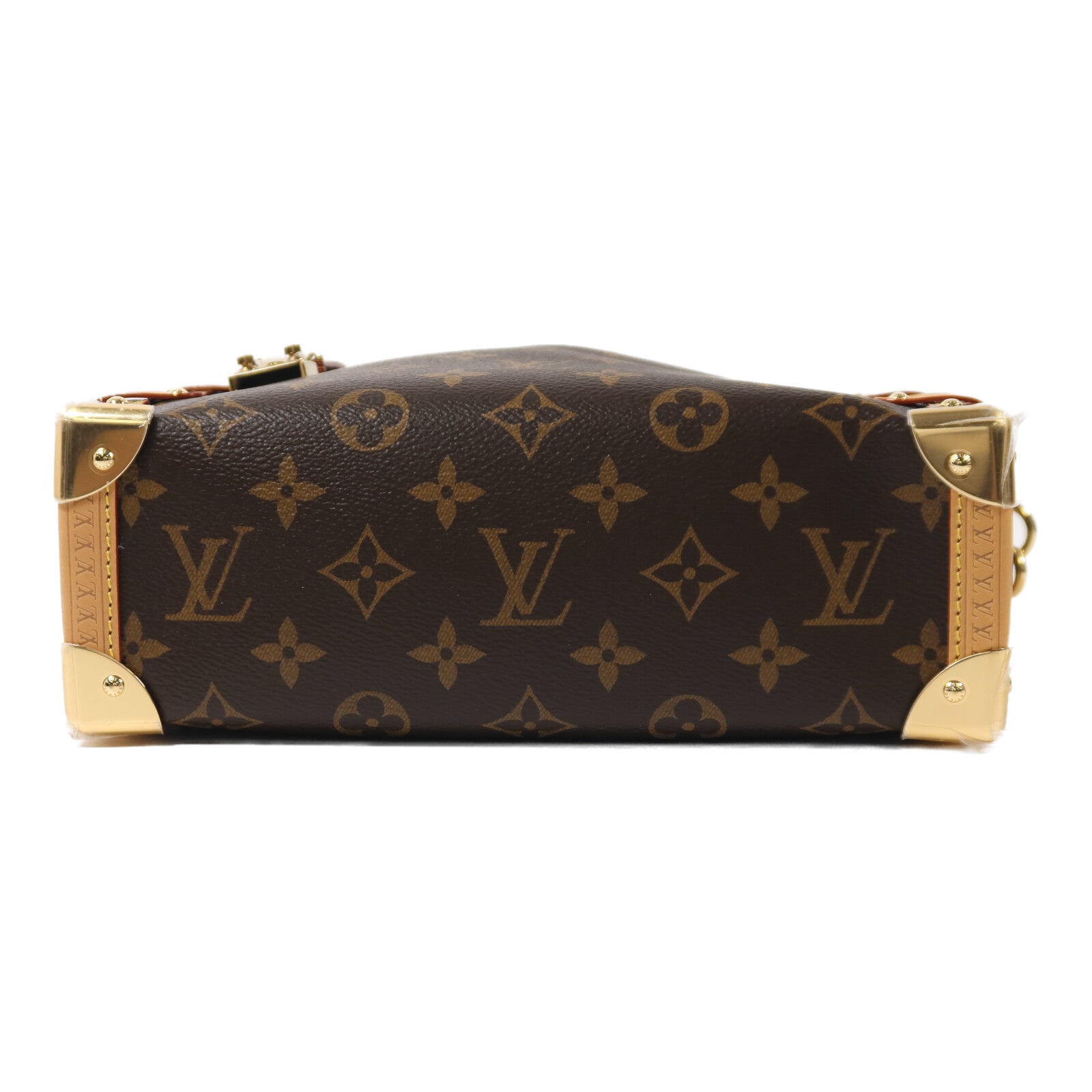 LOUIS VUITTON Monogram Side Trunk PM金扣手挽肩背兩用袋