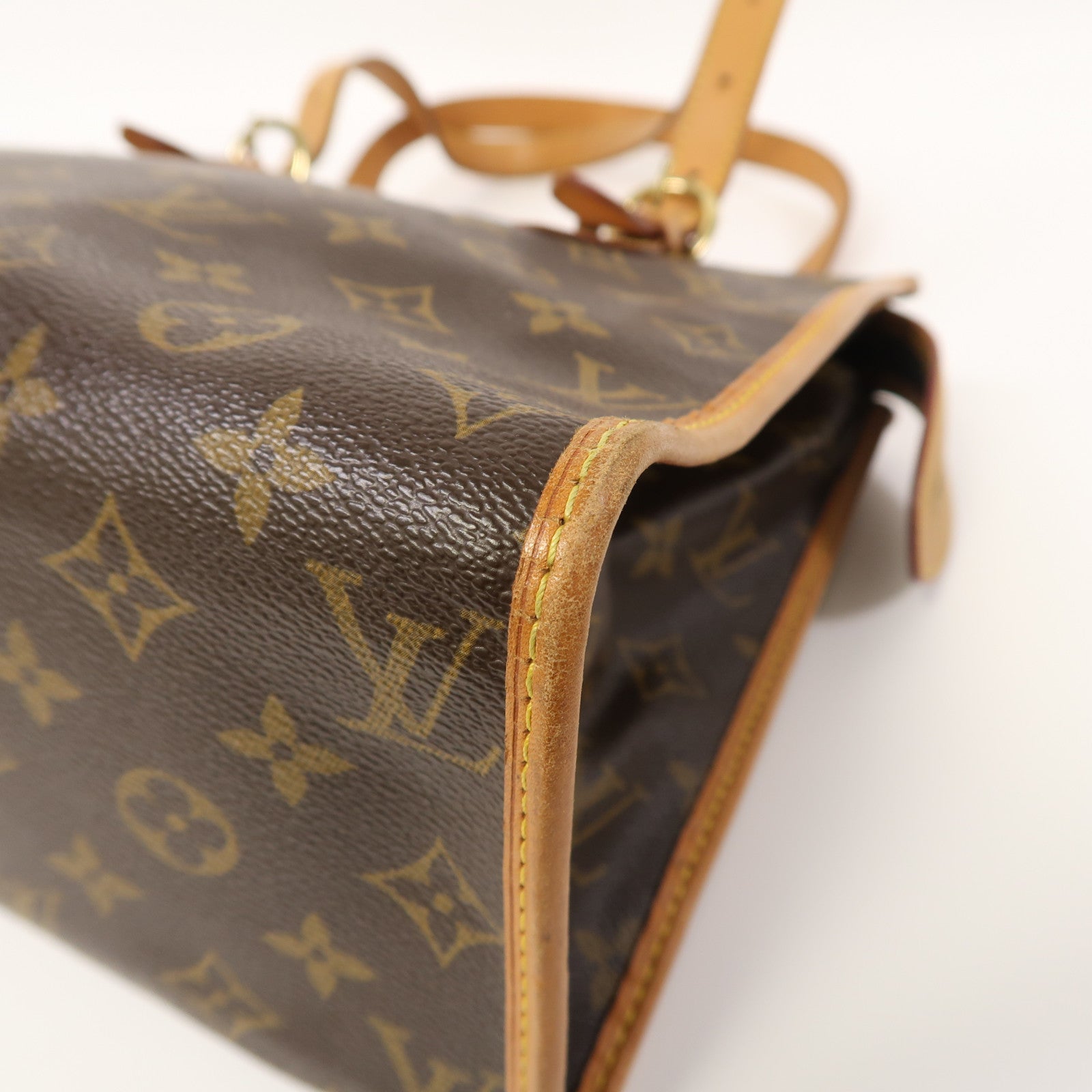 LOUIS VUITTON Monogram Popincourt Haut金扣肩背袋啡色