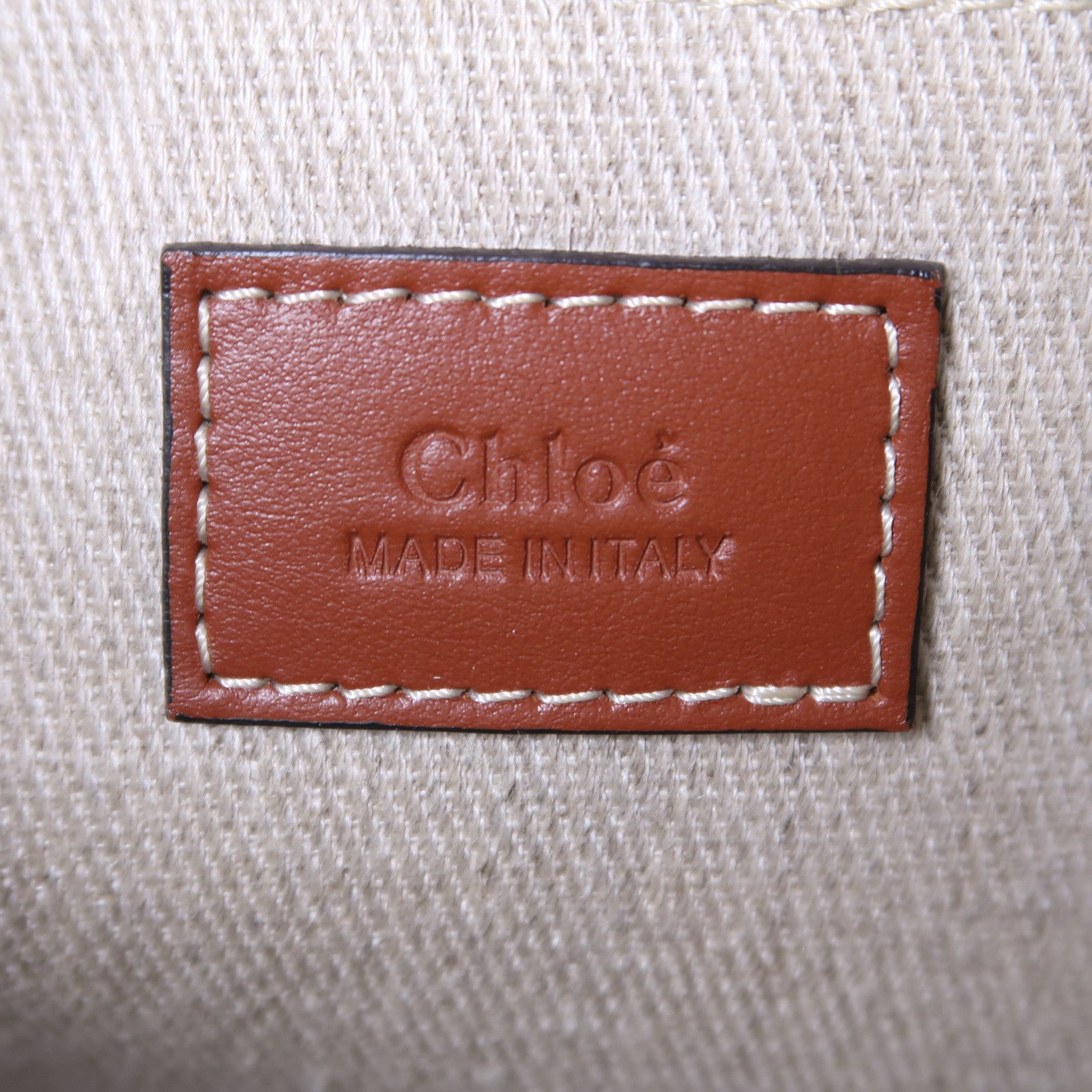 Chloe 帆布Tote Bag肩背袋啡色/米色