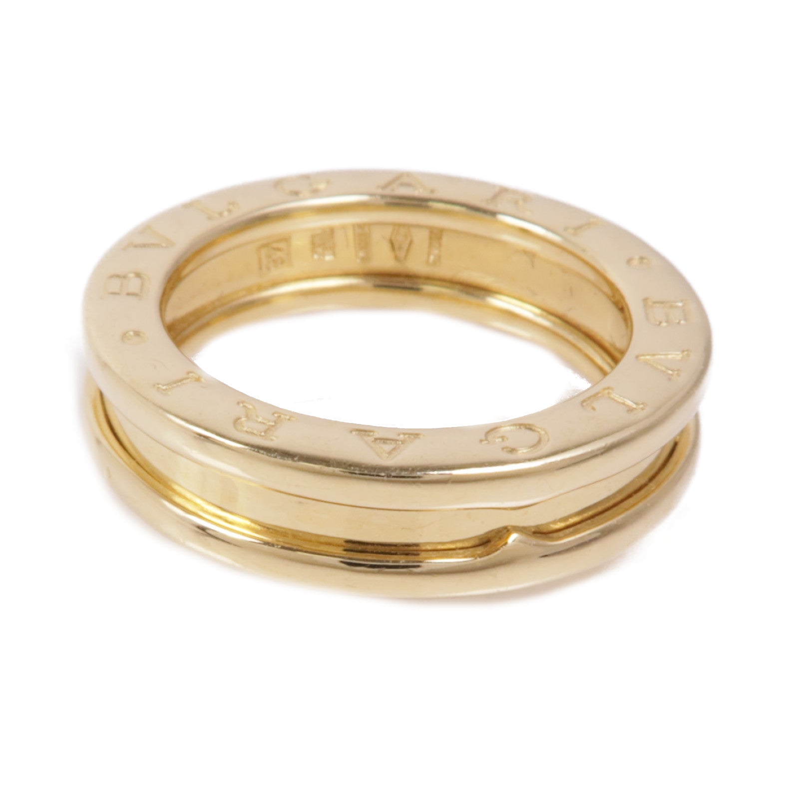 BVLGARI 18K黃金B-zero 1 Band戒指Bvlgari#48/US#4.75