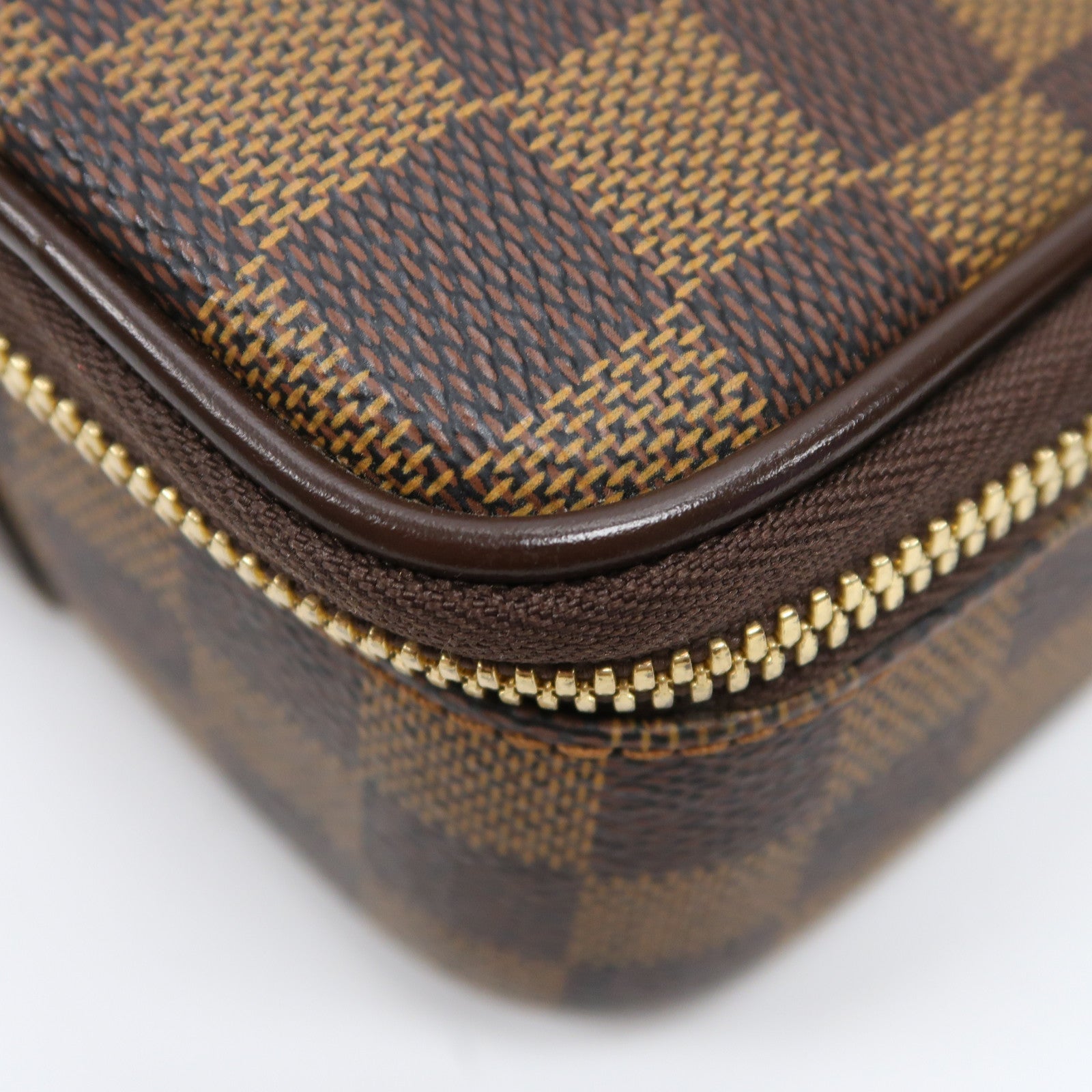 LOUIS VUITTON Damier Porte Ordinatur Savana金扣手挽肩背兩用袋啡色