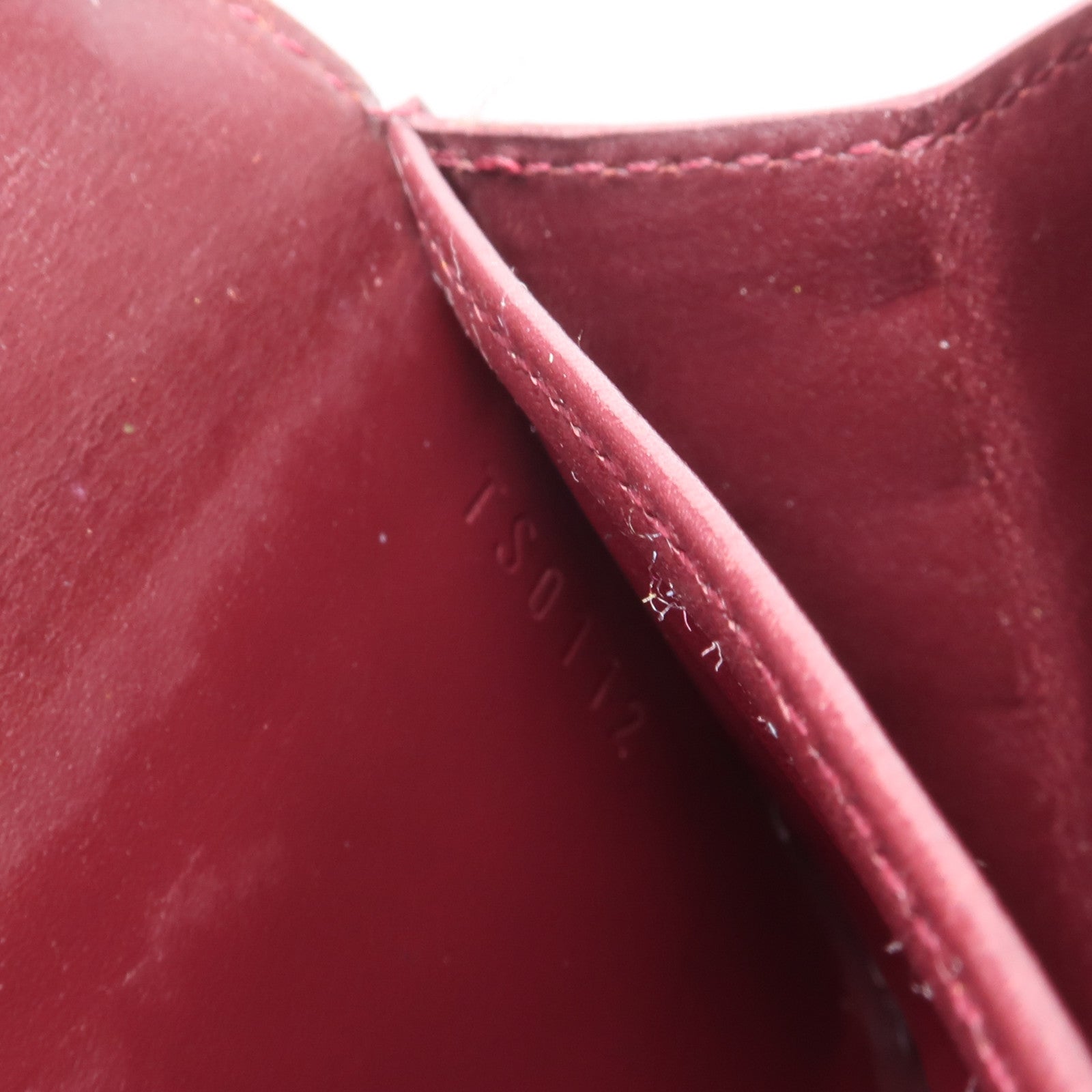 LOUIS VUITTON LV Portefeuille Sarah Wallet  M91521 Vernis Red