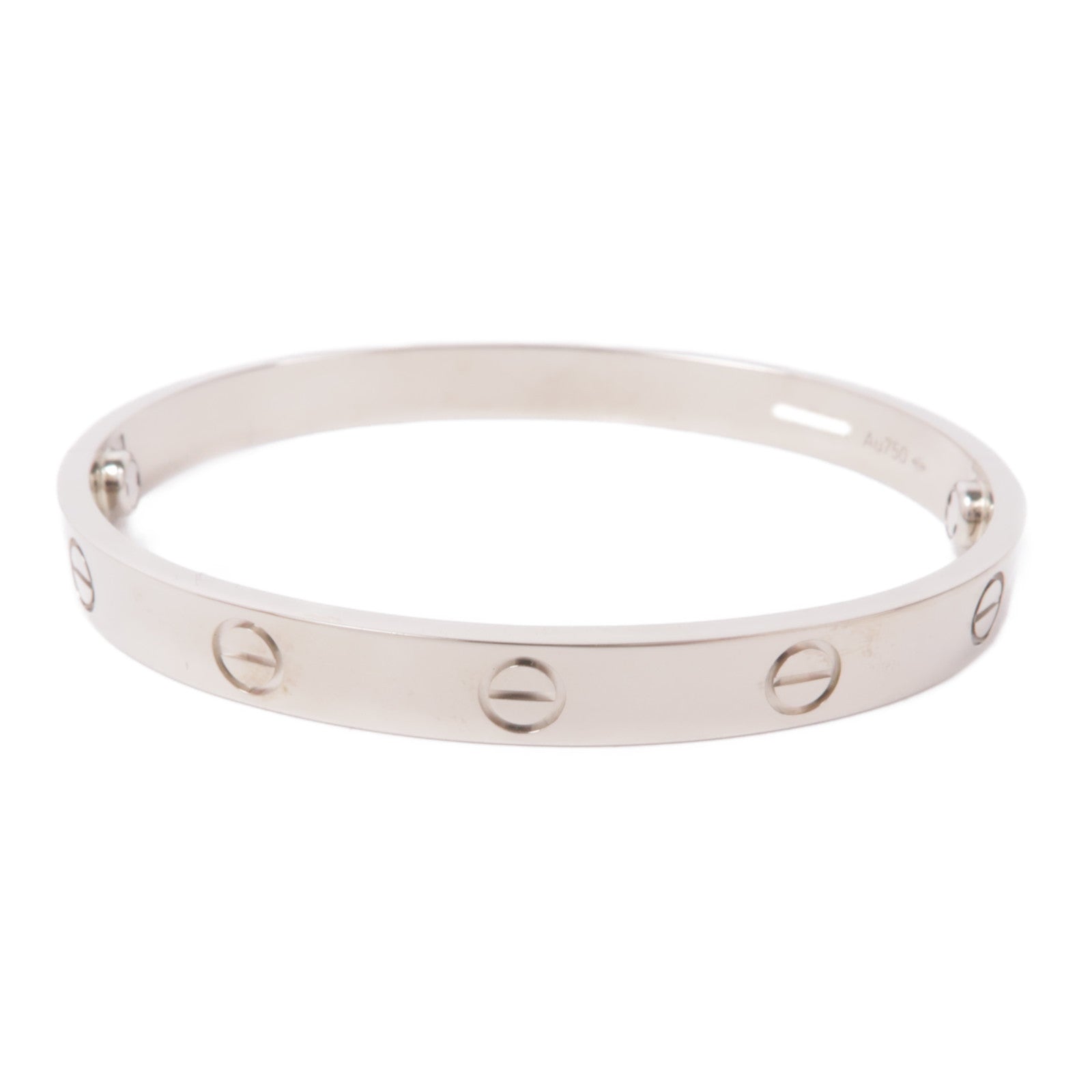CARTIER 18K白金Love Bangle手鐲Cartier#17