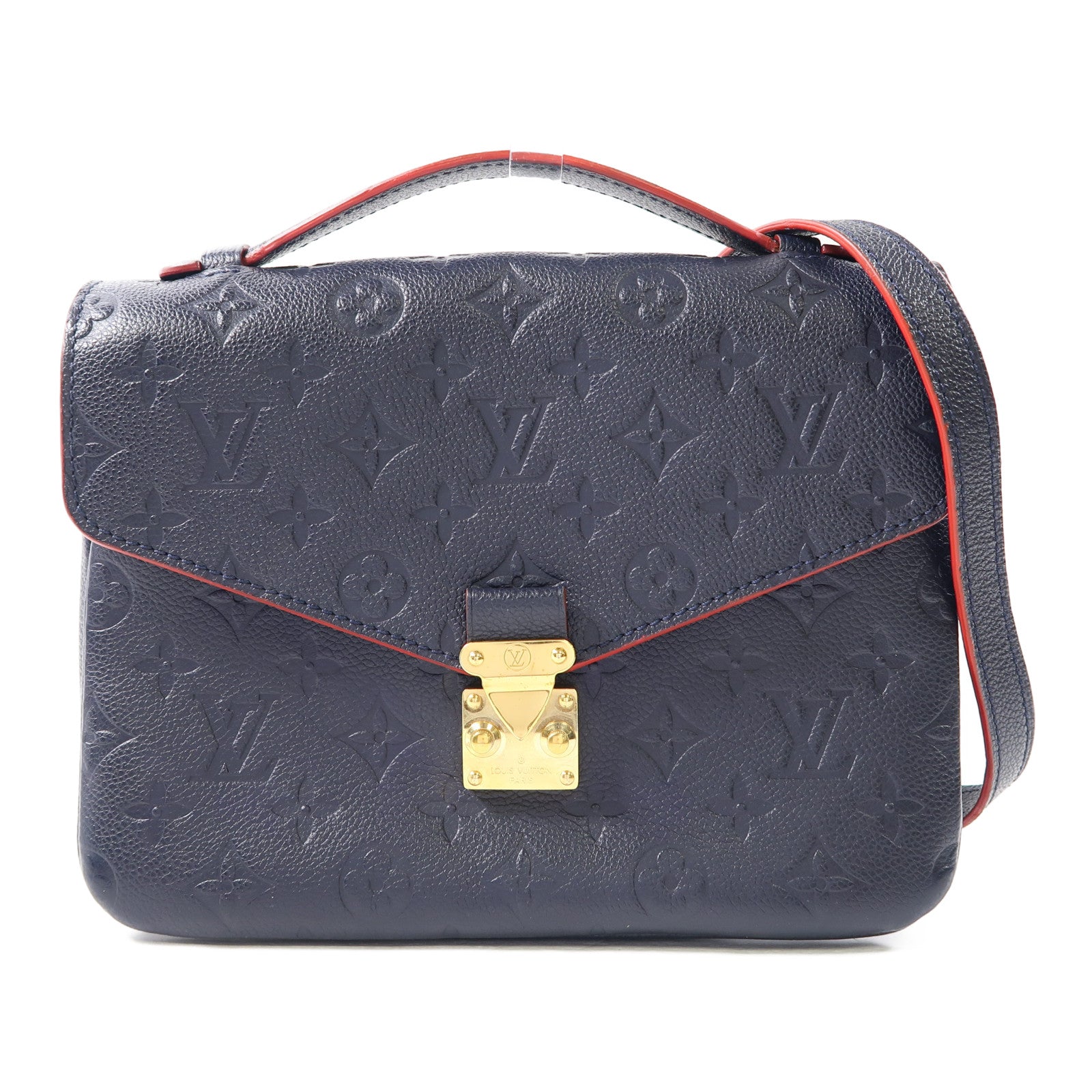 LOUIS VUITTON (PRICE DOWN) LV GHW Pochette M?tis 2 Way Bag M44071 Monogram Empreinte Nav...