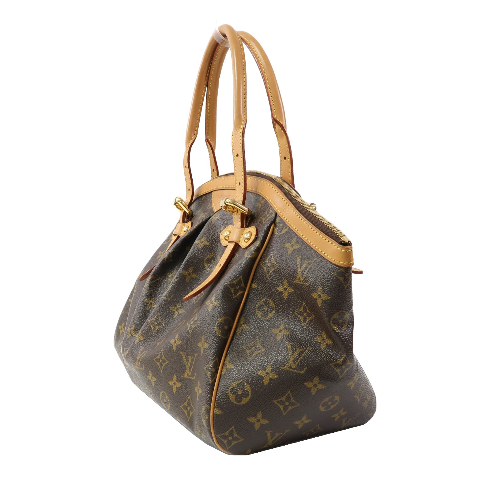 LOUIS VUITTON Monogram Tivoli GM金扣手挽袋啡色