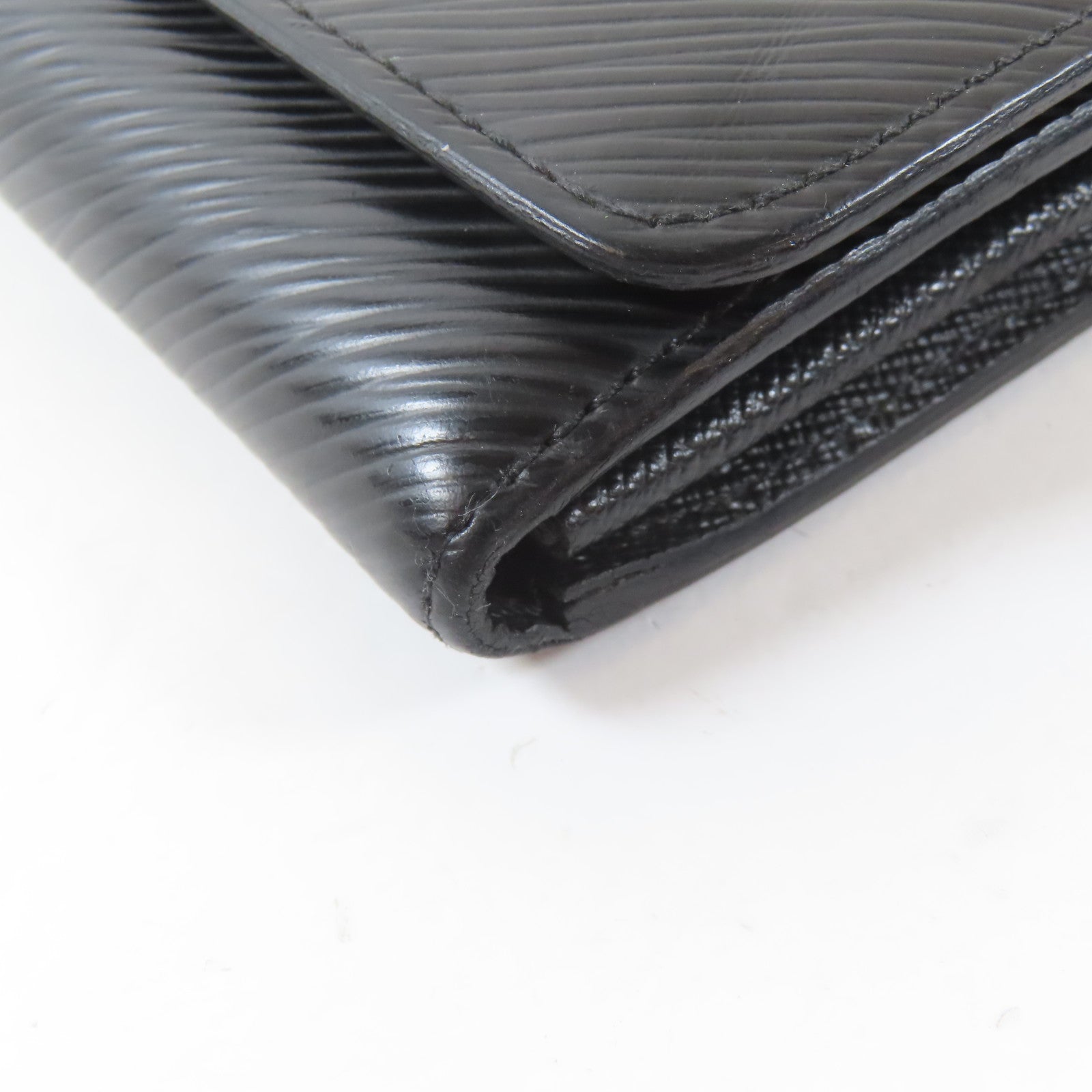 LOUIS VUITTON Epi Twist Long Wallet銀扣長錢包黑色