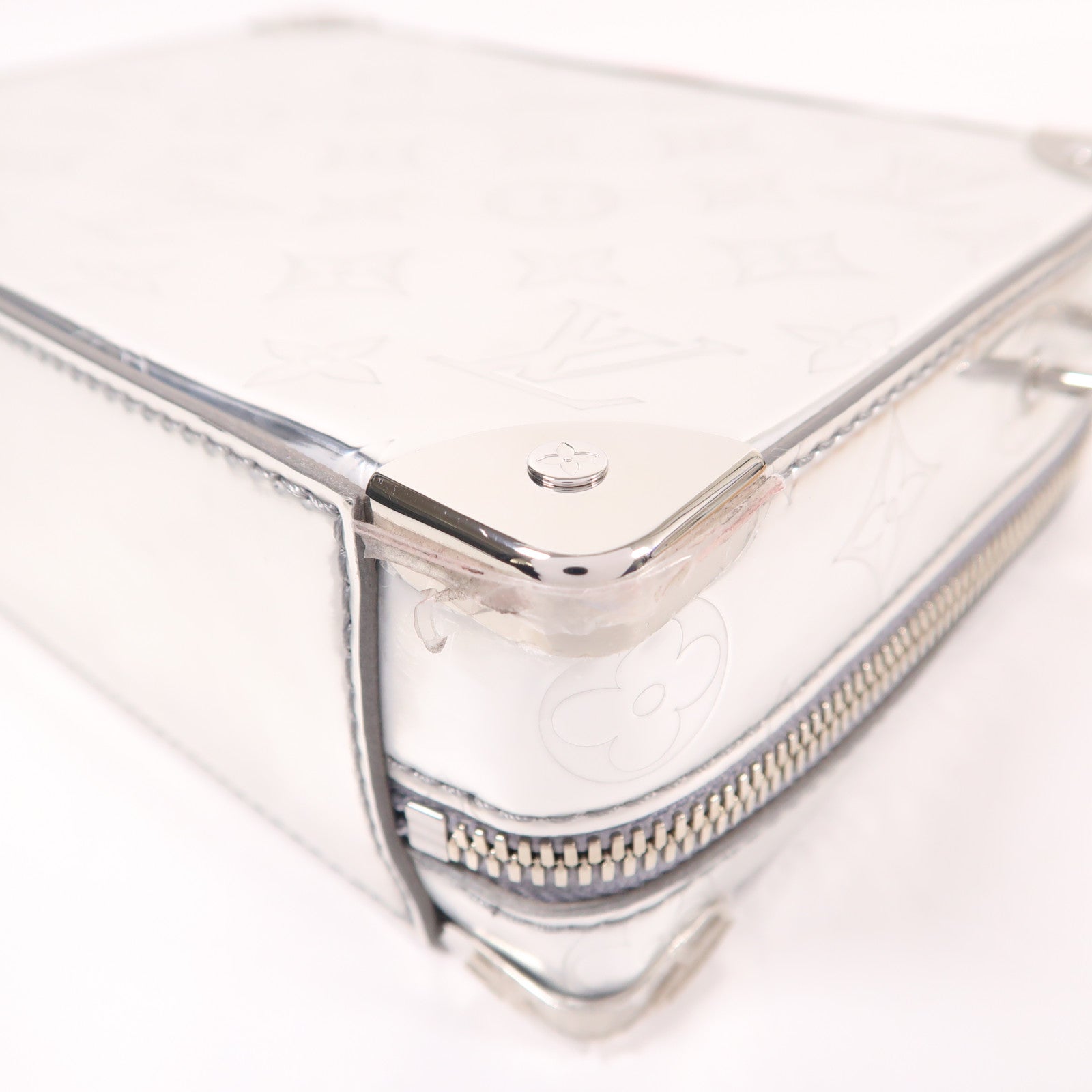 LOUIS VUITTON Monogram Mirror Handle Soft Trunk銀扣手挽肩背兩用袋