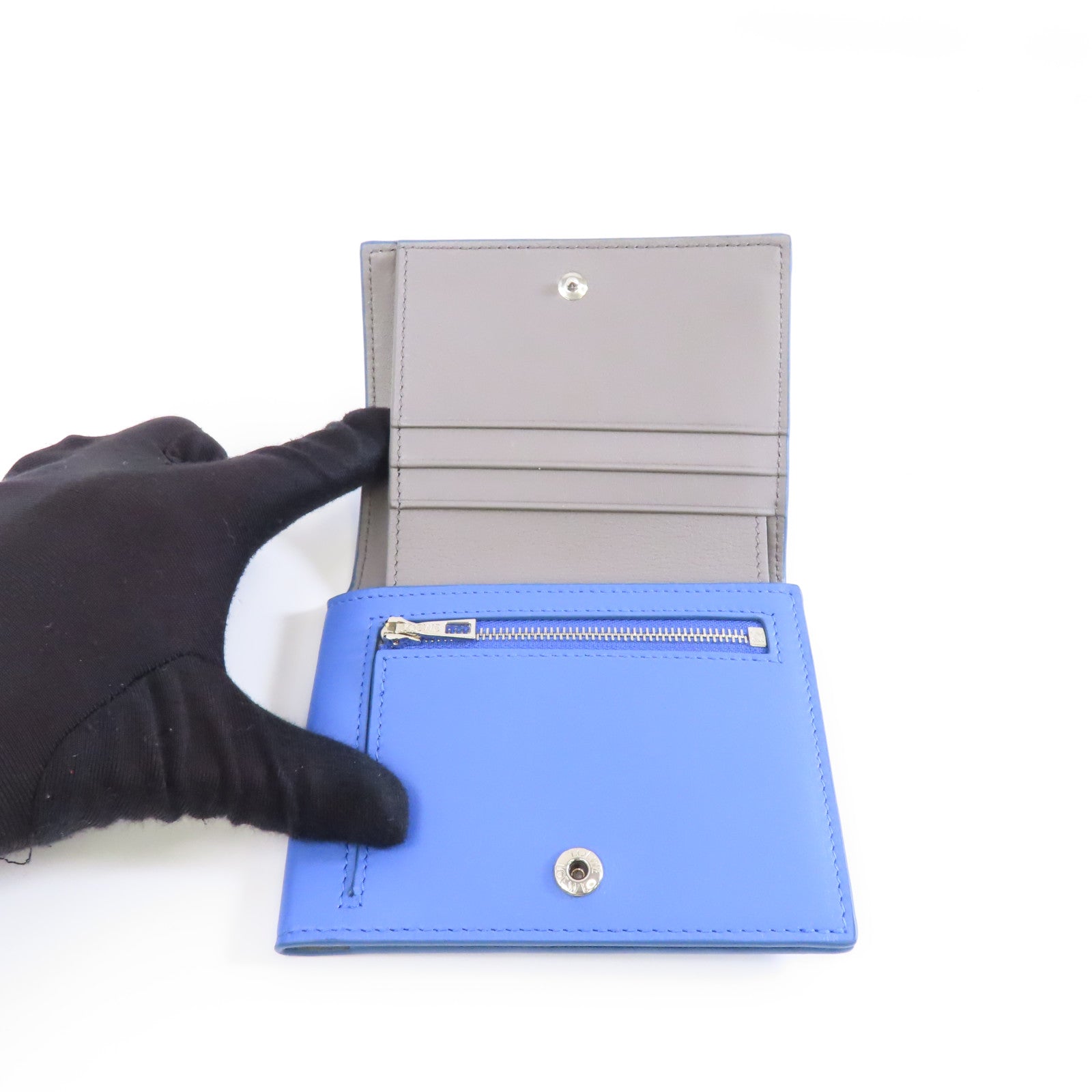 LOEWE (PRICE DOWN) Wallet Calfskin Leather Blue