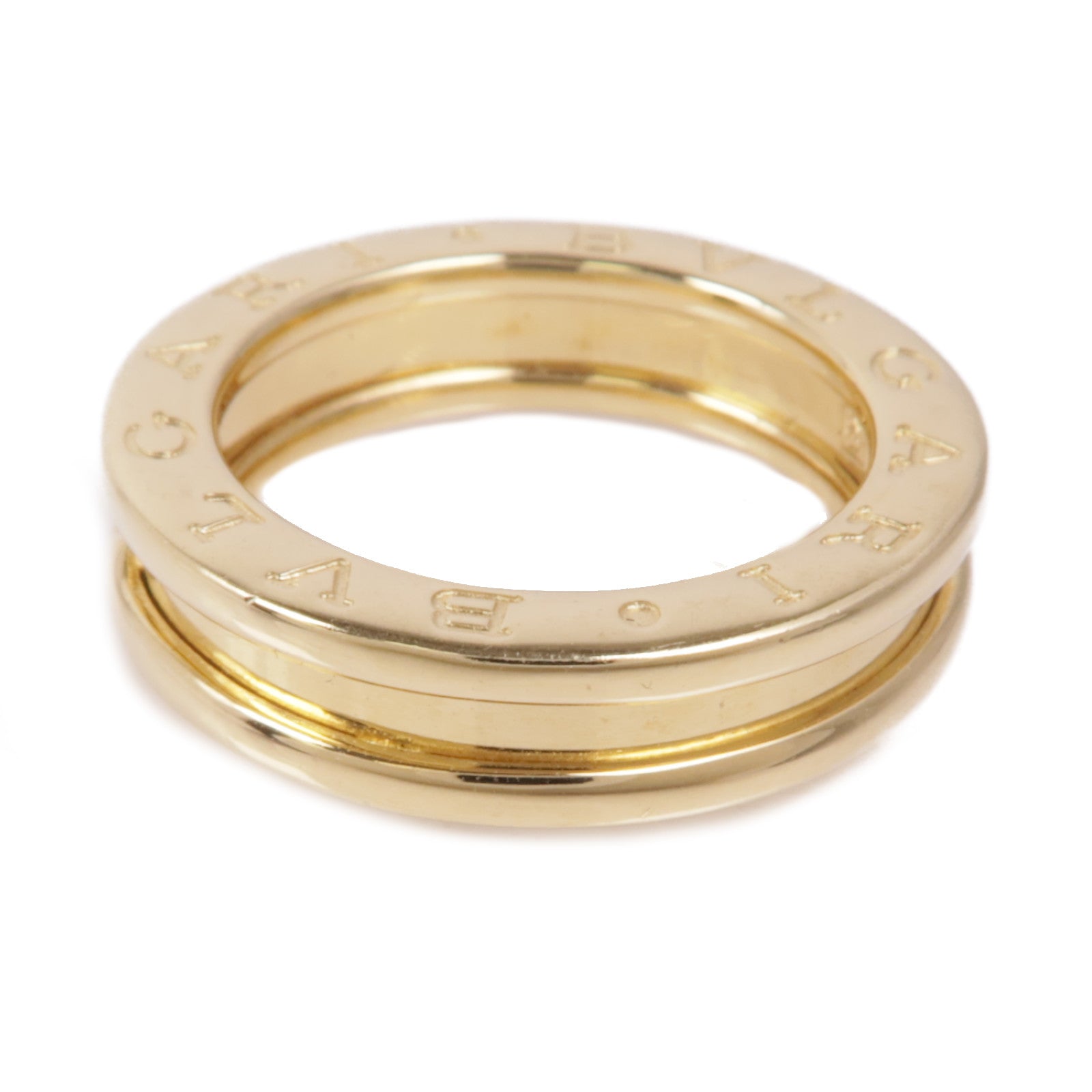BVLGARI 18K黃金B-zero 1 Band戒指Bvlgari#48/US#4.75