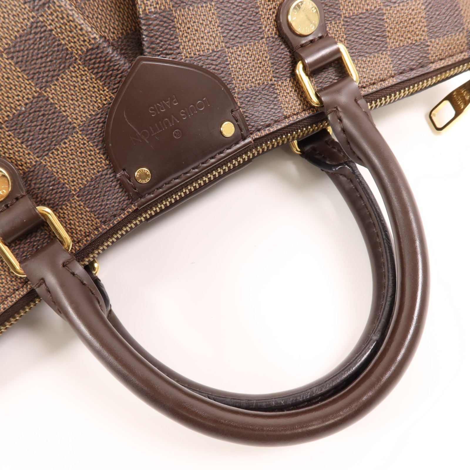 LOUIS VUITTON Damier Siena PM金扣手挽袋