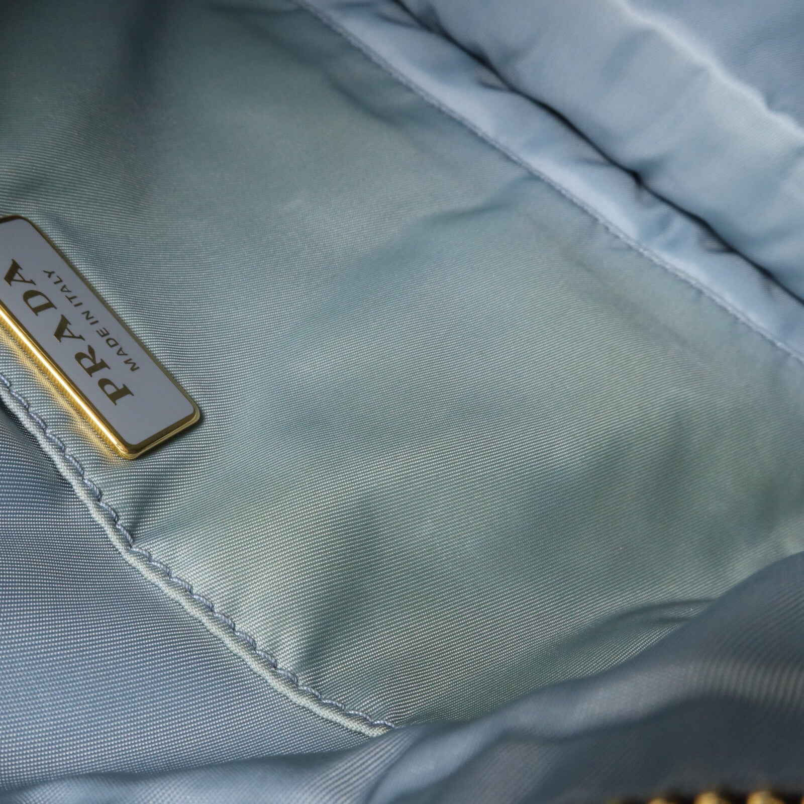 PRADA 羊毛/尼龍Shoulder Bag鏈帶肩背袋