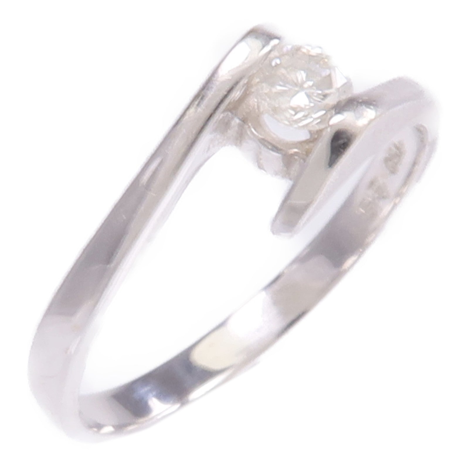 JEWELRY 【激減優惠】18K白金Diamond Ring鑽石戒指US#7.5