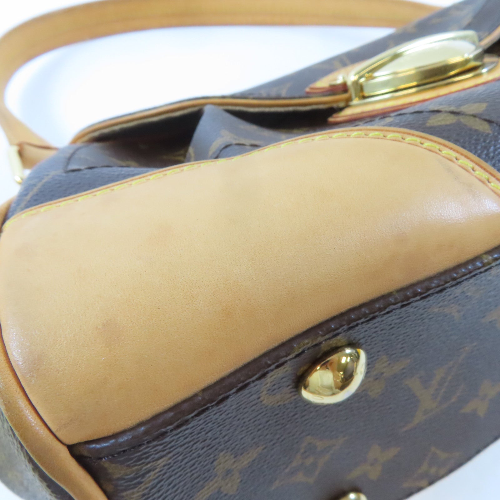 LOUIS VUITTON (PRICE DOWN) LV GHW Beverly MM Shoulder Handbag M40121 Monogram Brown