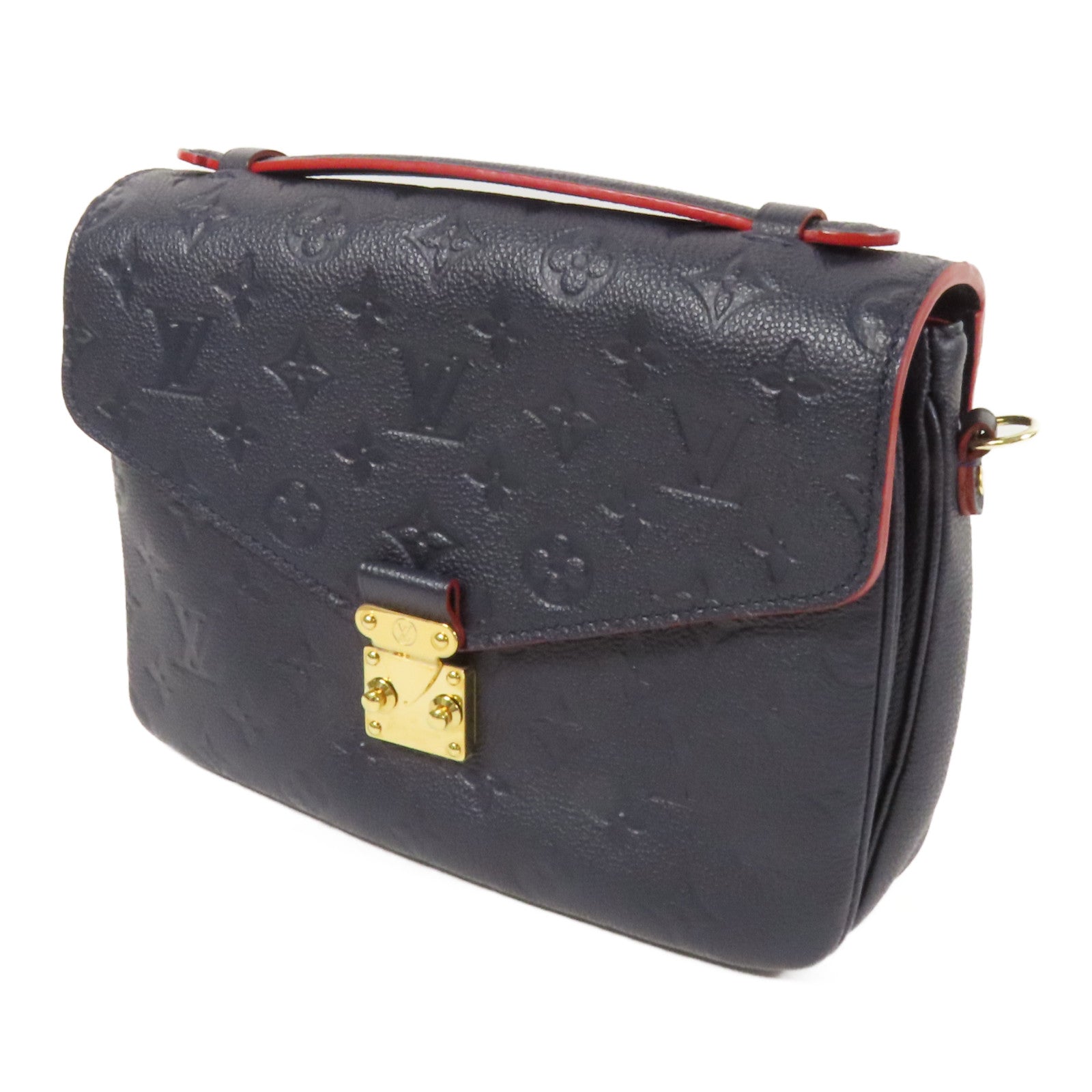 LOUIS VUITTON Monogram Empreinte Pochette Metis金扣手挽肩背兩用袋