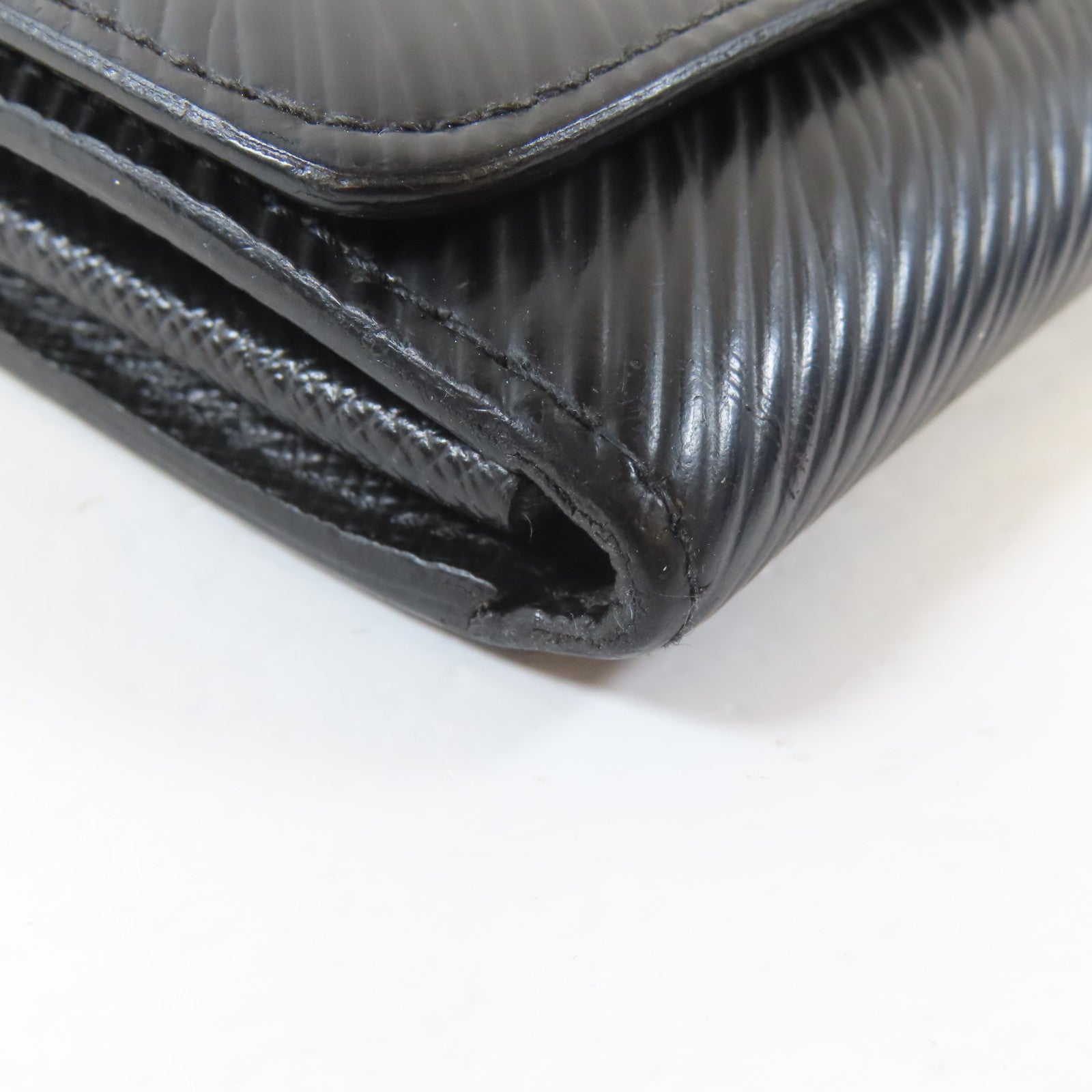 LOUIS VUITTON Epi Twist Long Wallet銀扣長錢包黑色
