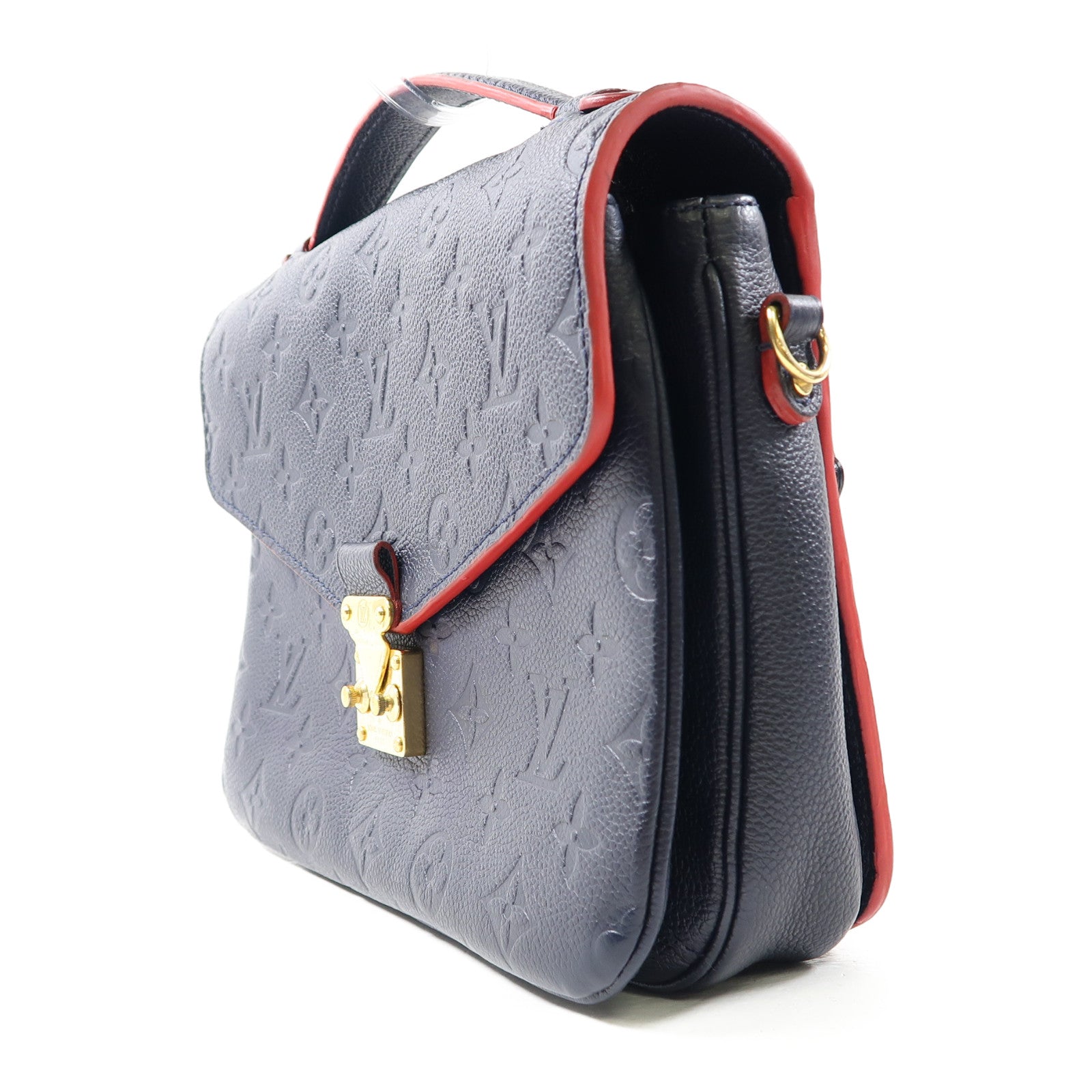LOUIS VUITTON (PRICE DOWN) LV GHW Pochette M?tis 2 Way Bag M44071 Monogram Empreinte Nav...