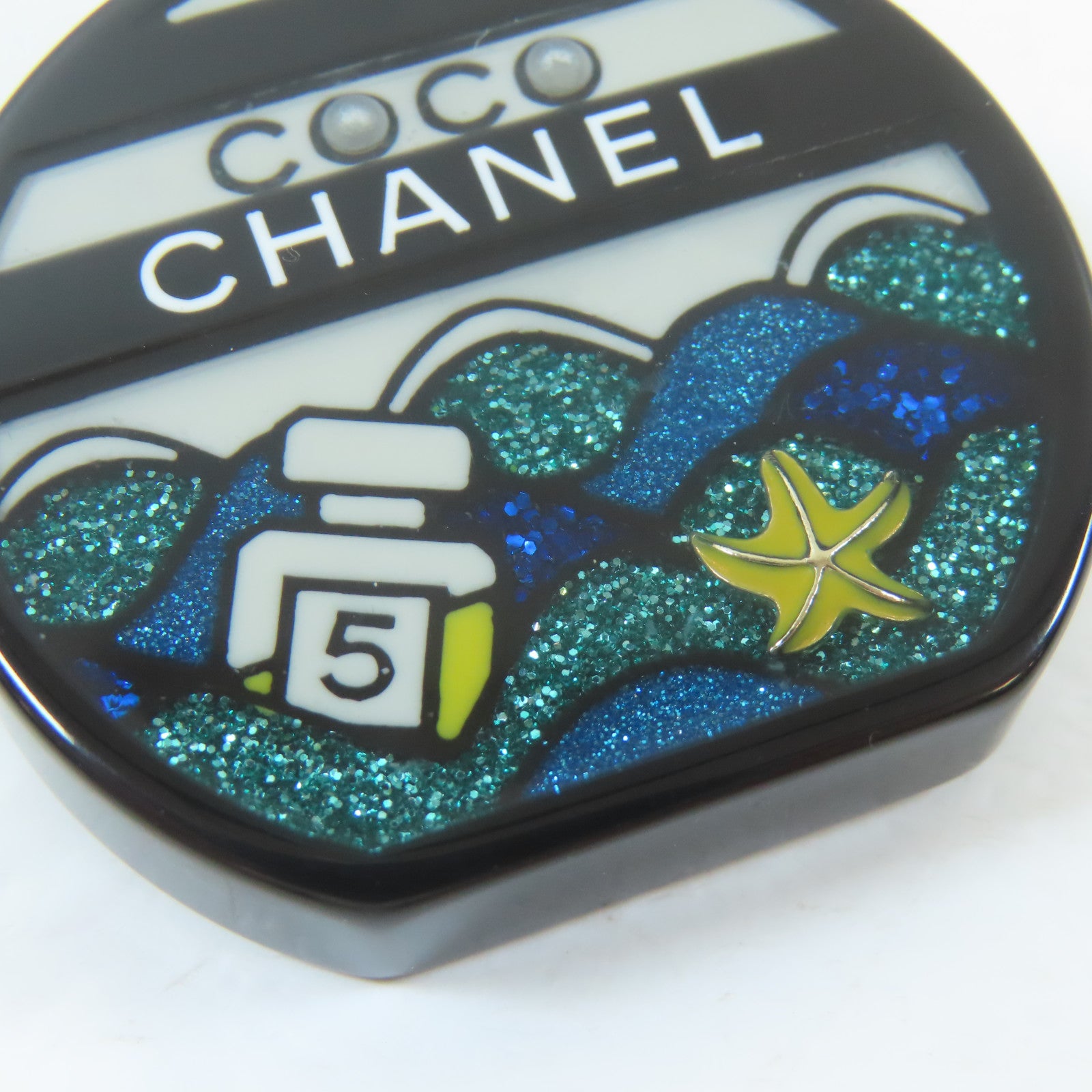 CHANEL PVC Coco Chanel Brooch胸針黑色/多色