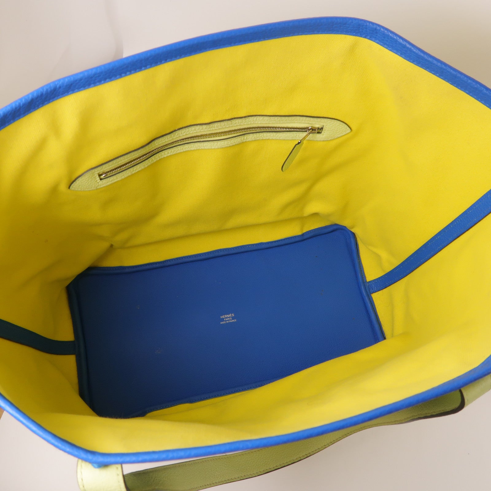 HERMES 帆布Pur Sangle MM手挽袋