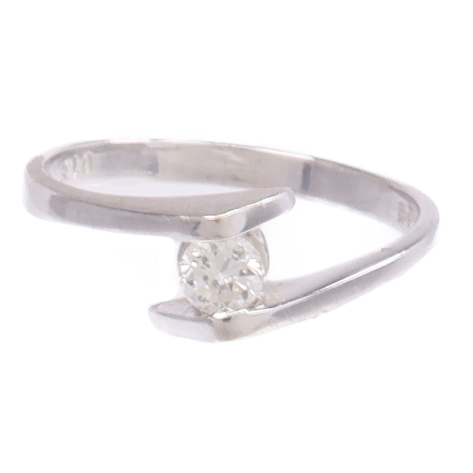 JEWELRY 【激減優惠】18K白金Diamond Ring鑽石戒指US#7.5