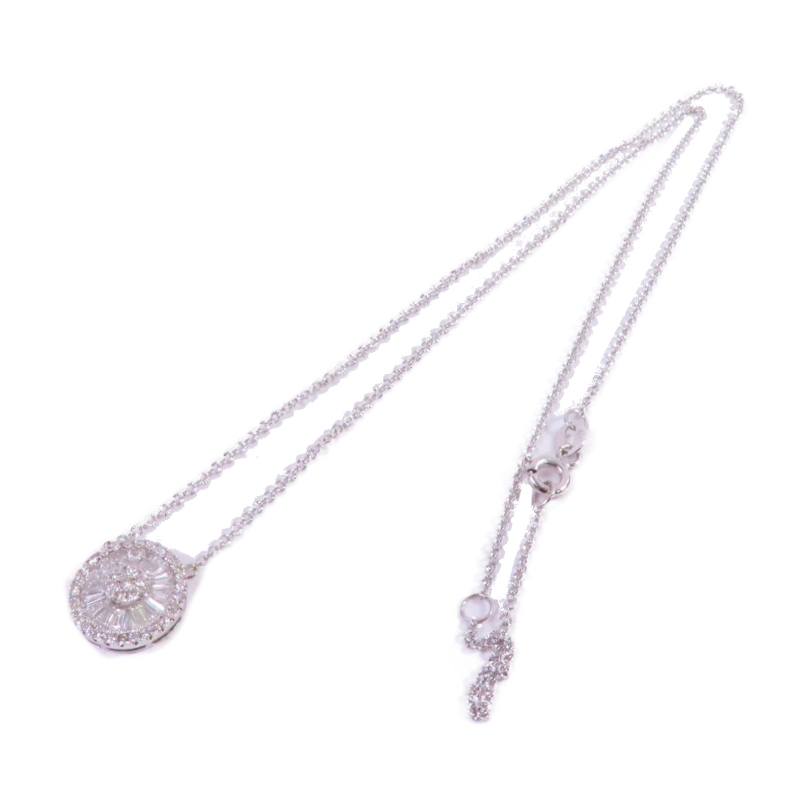 JEWELRY 18K白金Diamond Necklace 0.10ct/0.33ct鑽石項鏈