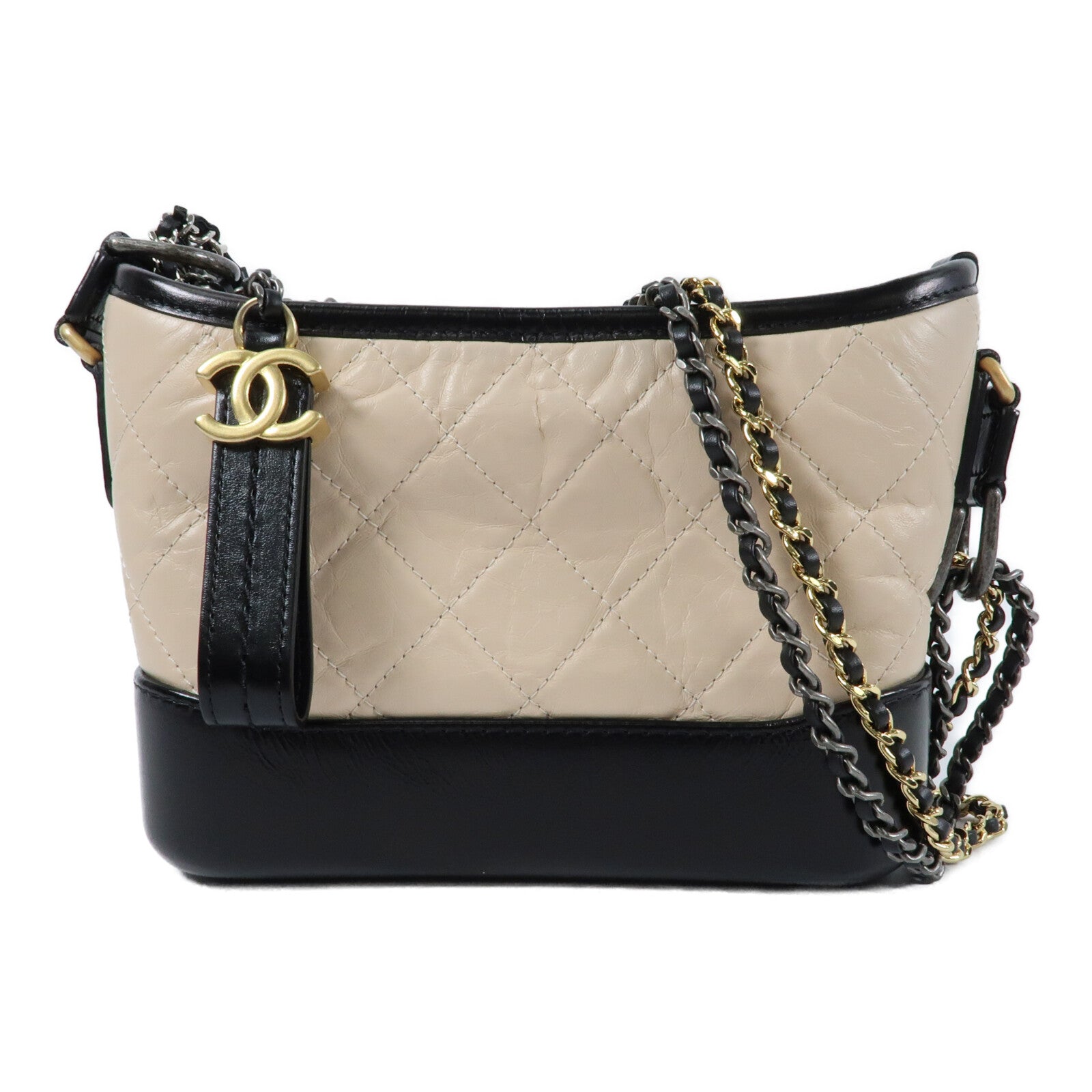 CHANEL 牛皮皮革Gabrielle Small鏈帶肩背袋