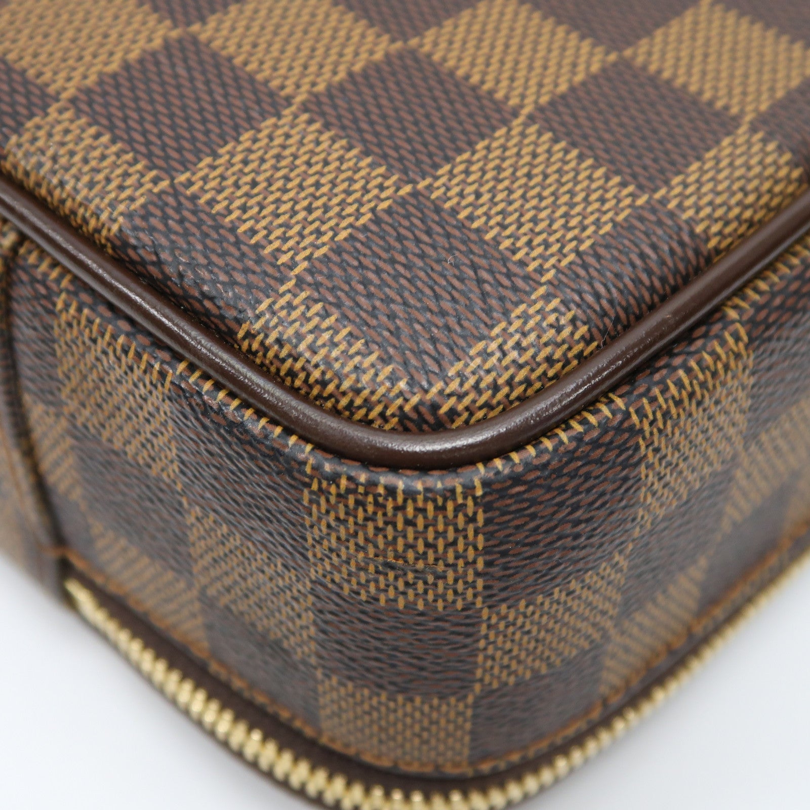 LOUIS VUITTON Damier Porte Ordinatur Savana金扣手挽肩背兩用袋啡色