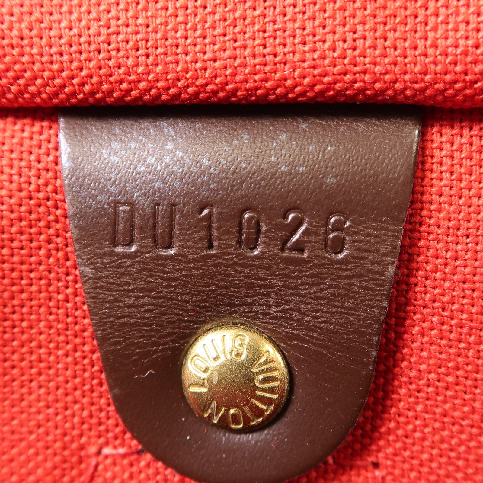 LOUIS VUITTON Damier Speedy 30金扣手挽袋