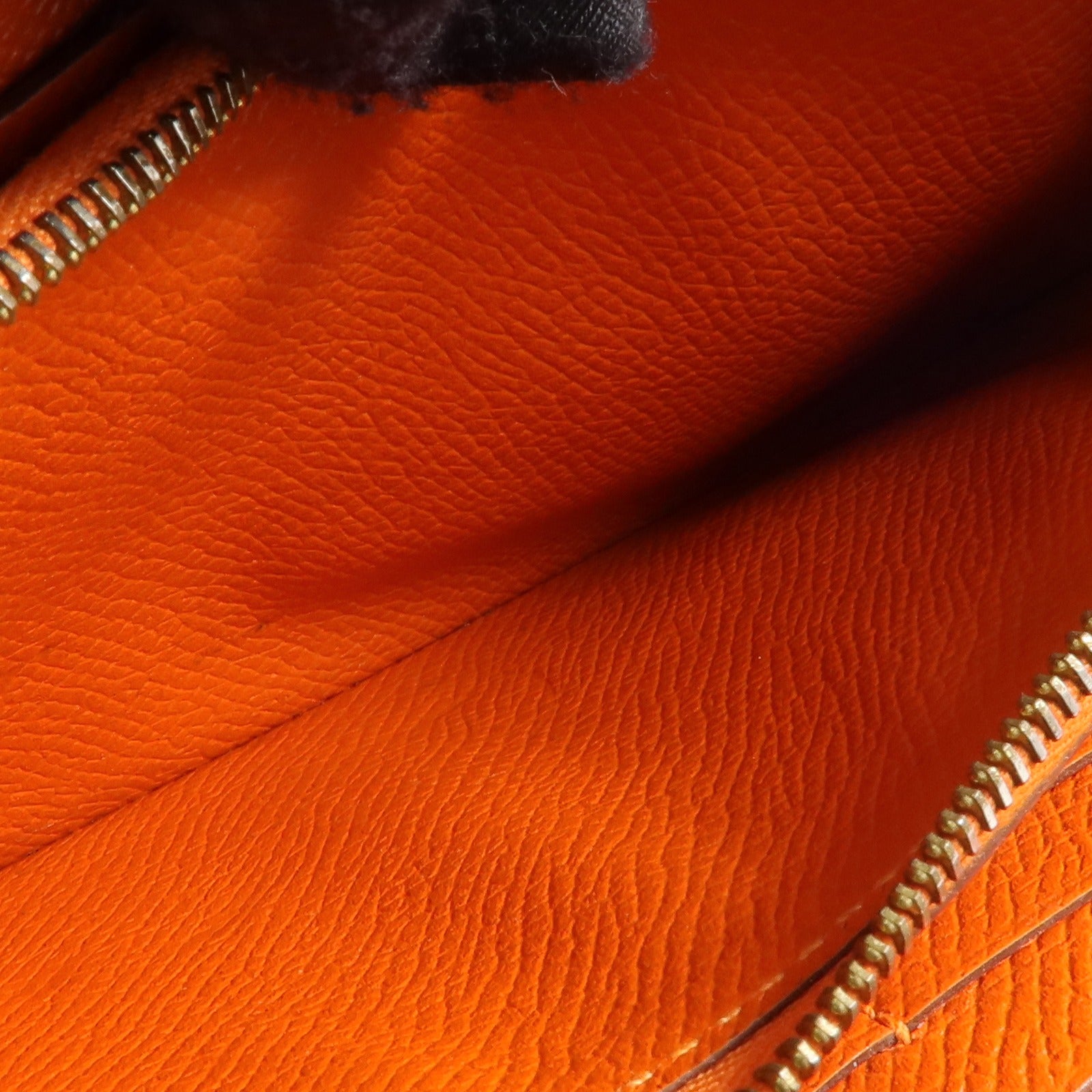 HERMES Epsom皮革Kelly Wallet長錢包Orange