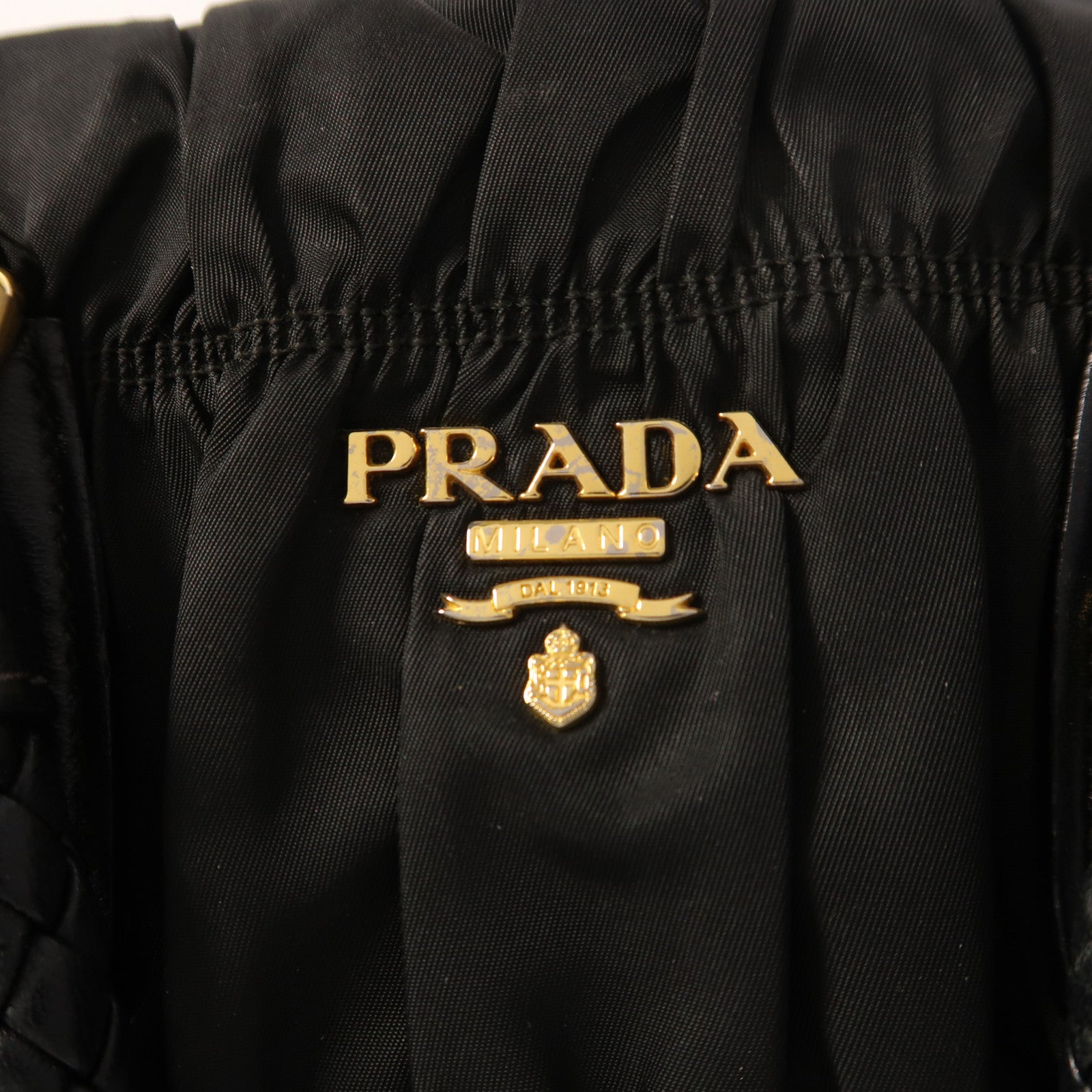 PRADA 尼龍2 Way Shoulder金扣手挽肩背兩用袋