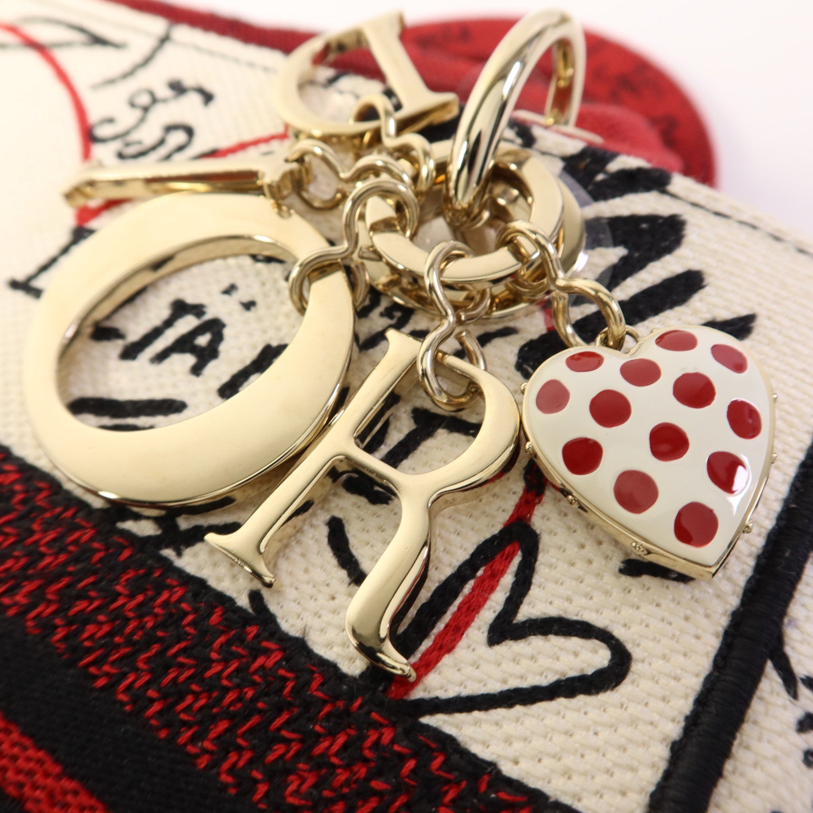 Dior 帆布Lady Dior Medium金扣手挽肩背兩用袋