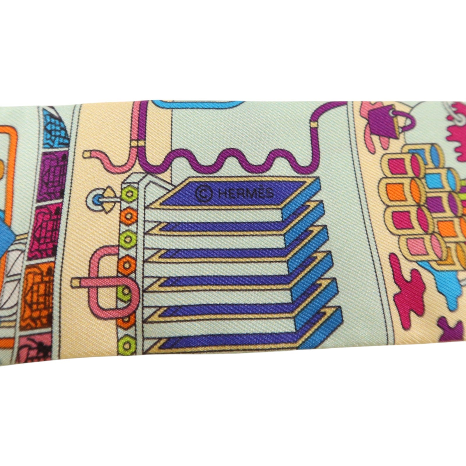 HERMES 絲質Twilly絲巾
