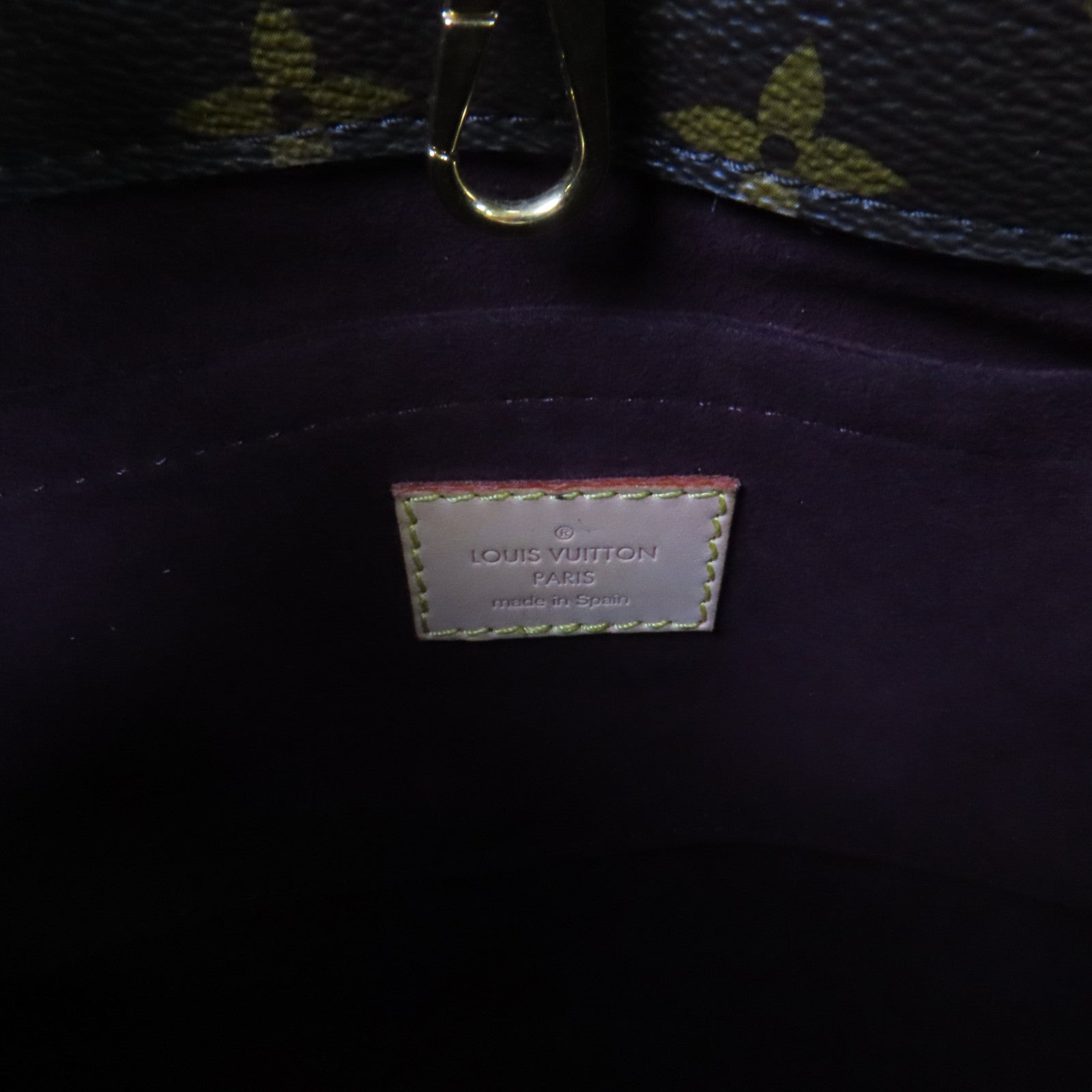 LOUIS VUITTON Monogram Montaigne BB金扣手挽肩背兩用袋