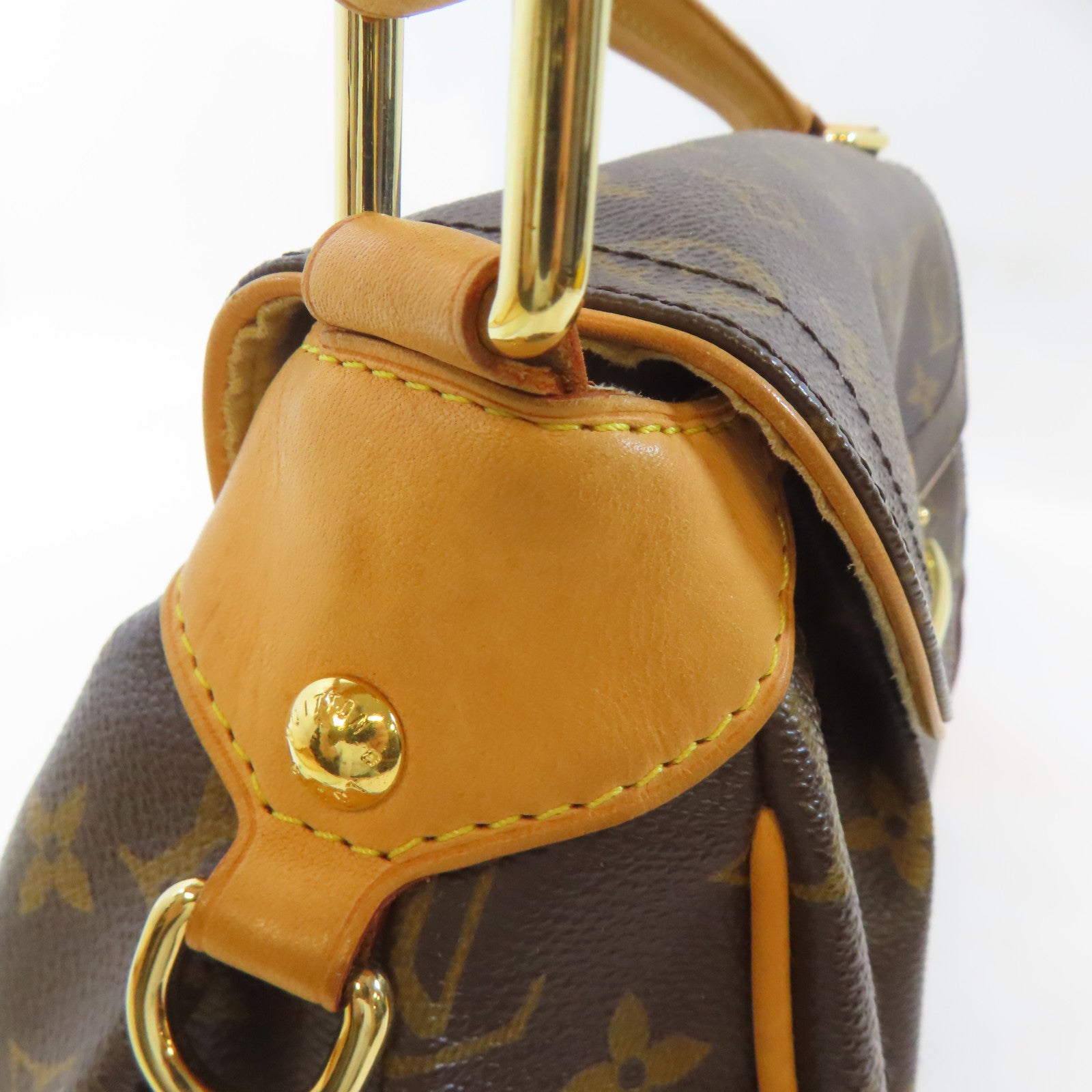LOUIS VUITTON (PRICE DOWN) LV GHW Beverly MM Shoulder Handbag M40121 Monogram Brown