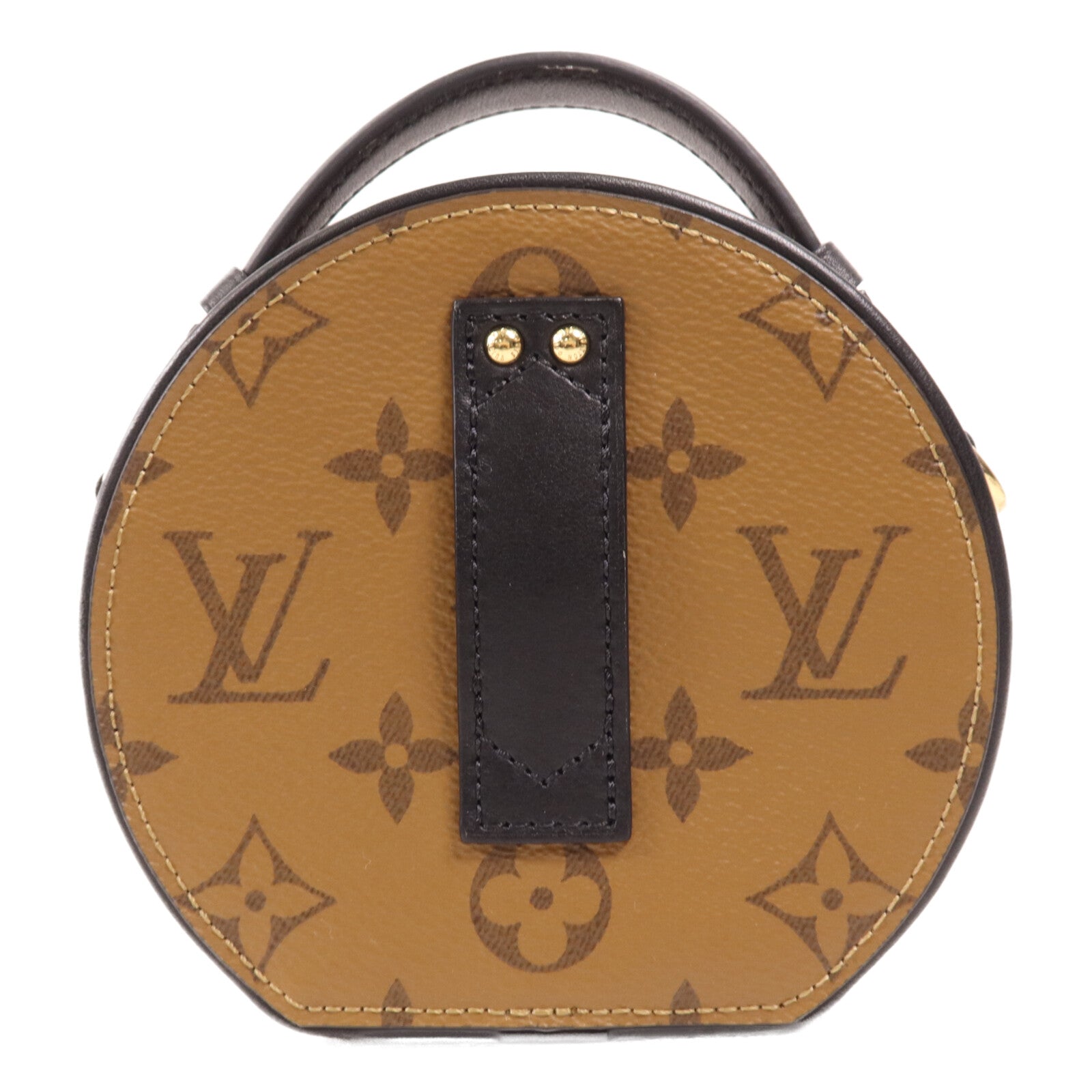 LOUIS VUITTON Monogram Reverse Mini Boite Chapeau金扣手挽肩背兩用袋