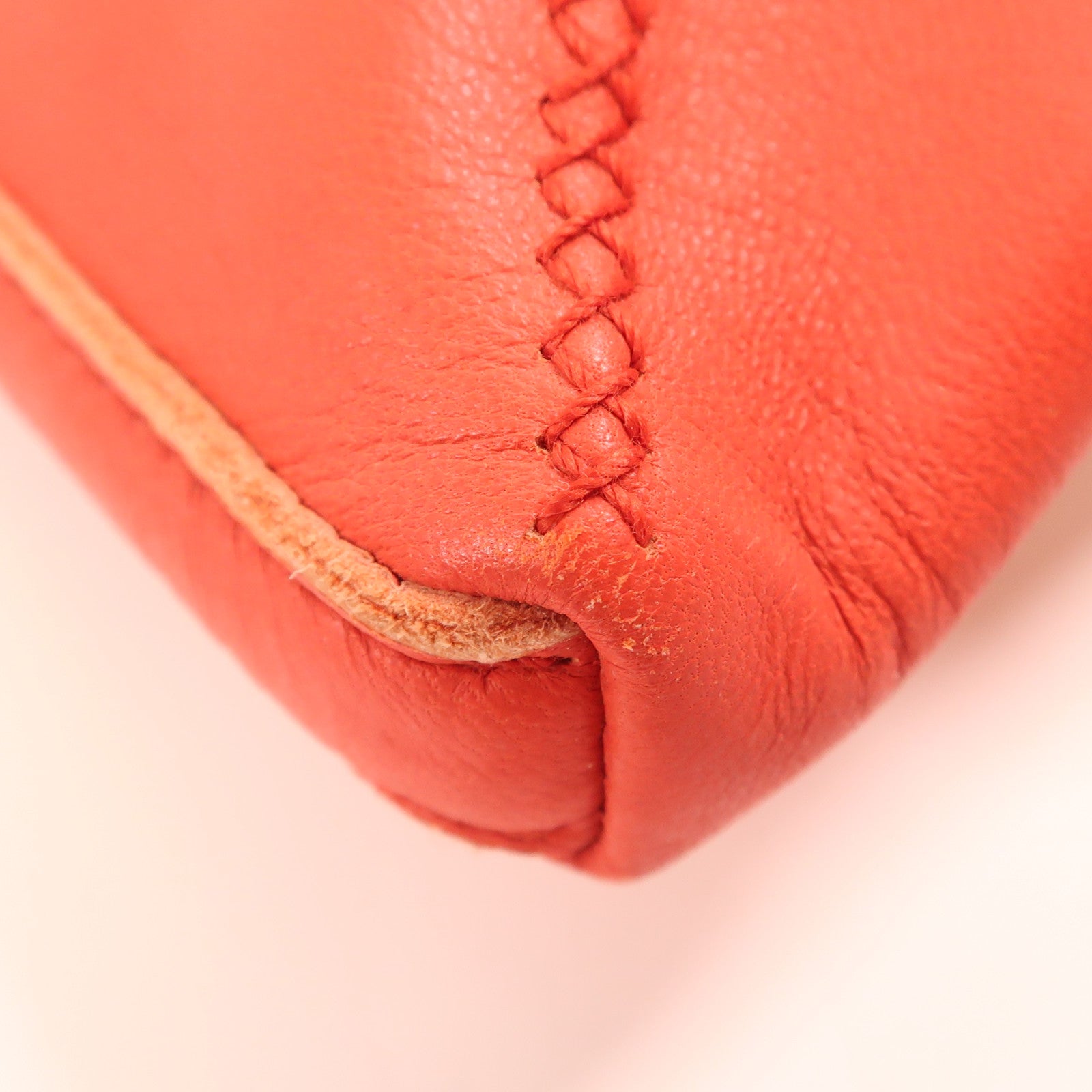 HERMES Swift皮革Sac Pompon肩背袋Rouge