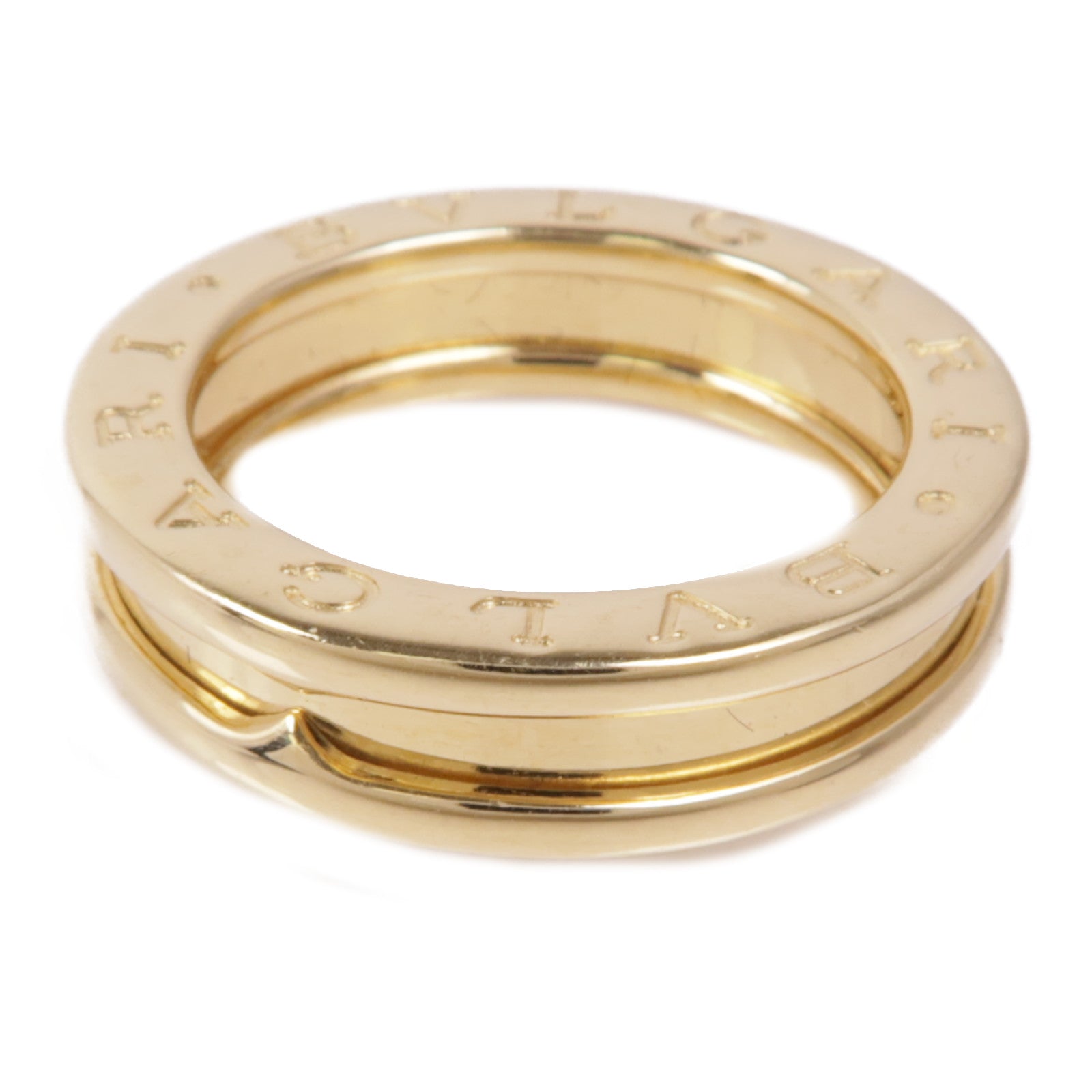 BVLGARI 18K黃金B-zero 1 Band戒指Bvlgari#48/US#4.75