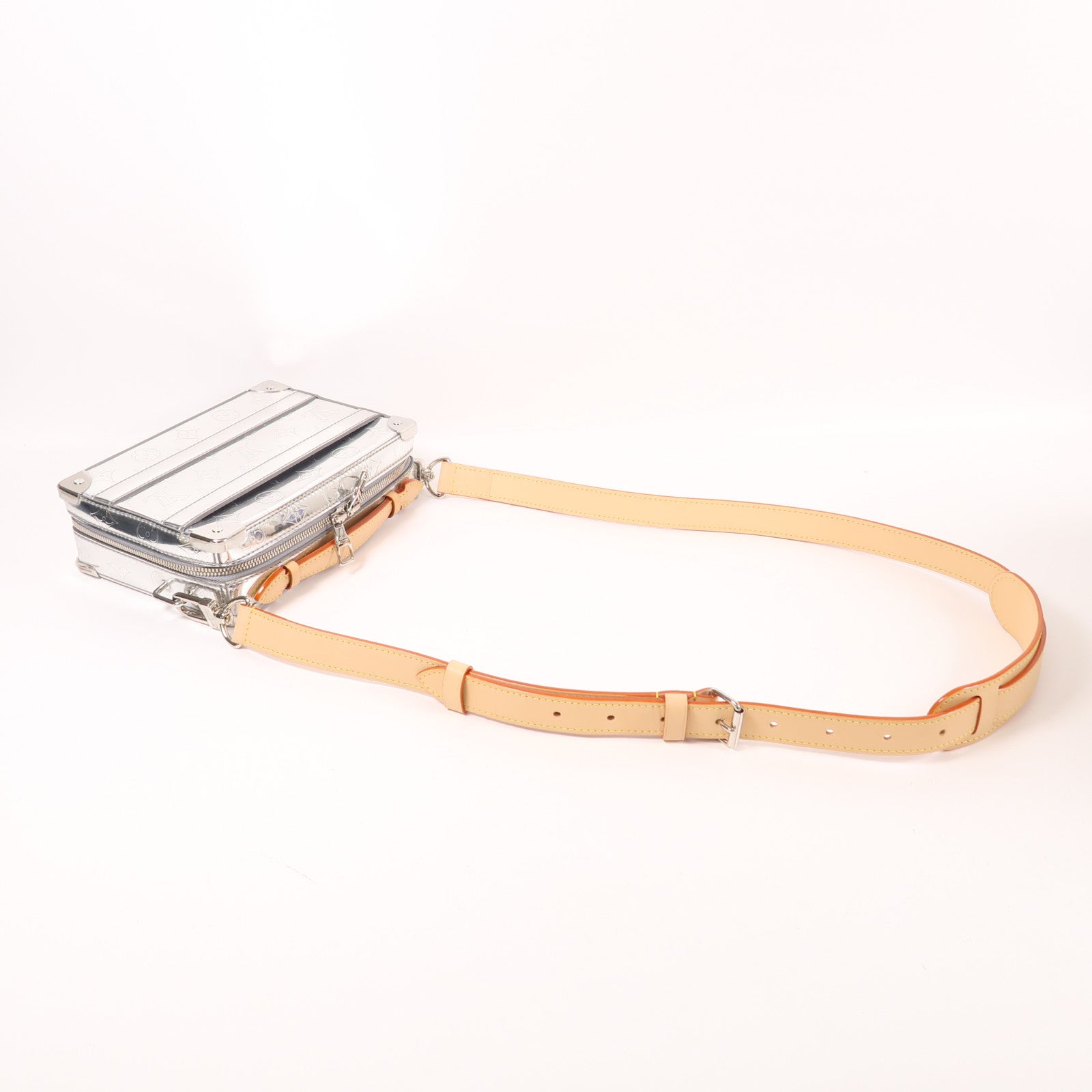 LOUIS VUITTON 【激減優惠】Monogram Mirror Handle Soft Trunk銀扣手挽肩背兩用袋