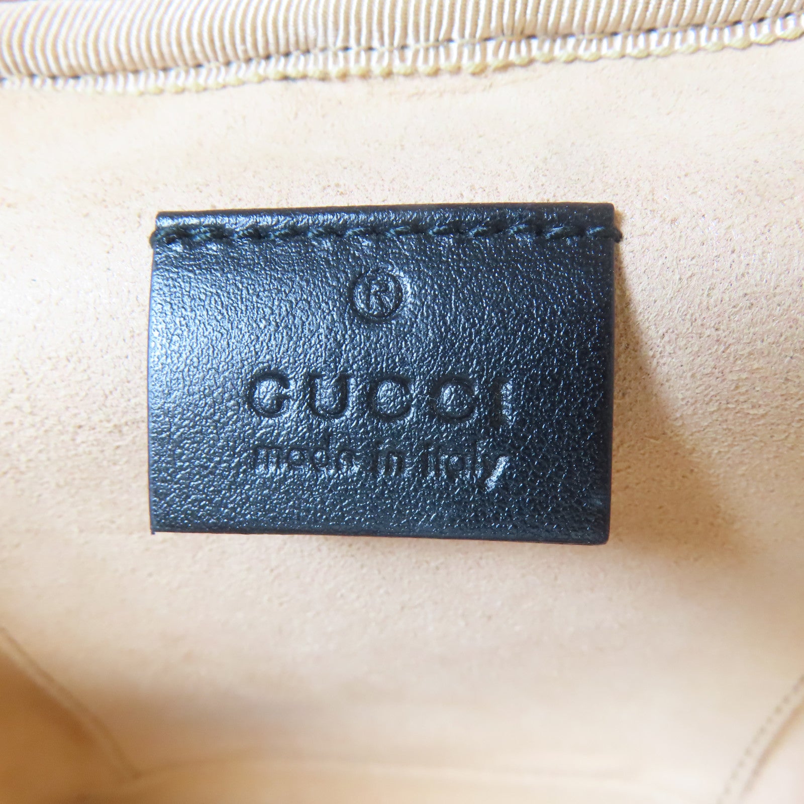 GUCCI 牛皮皮革GG Marmont Backpack金扣背包黑色