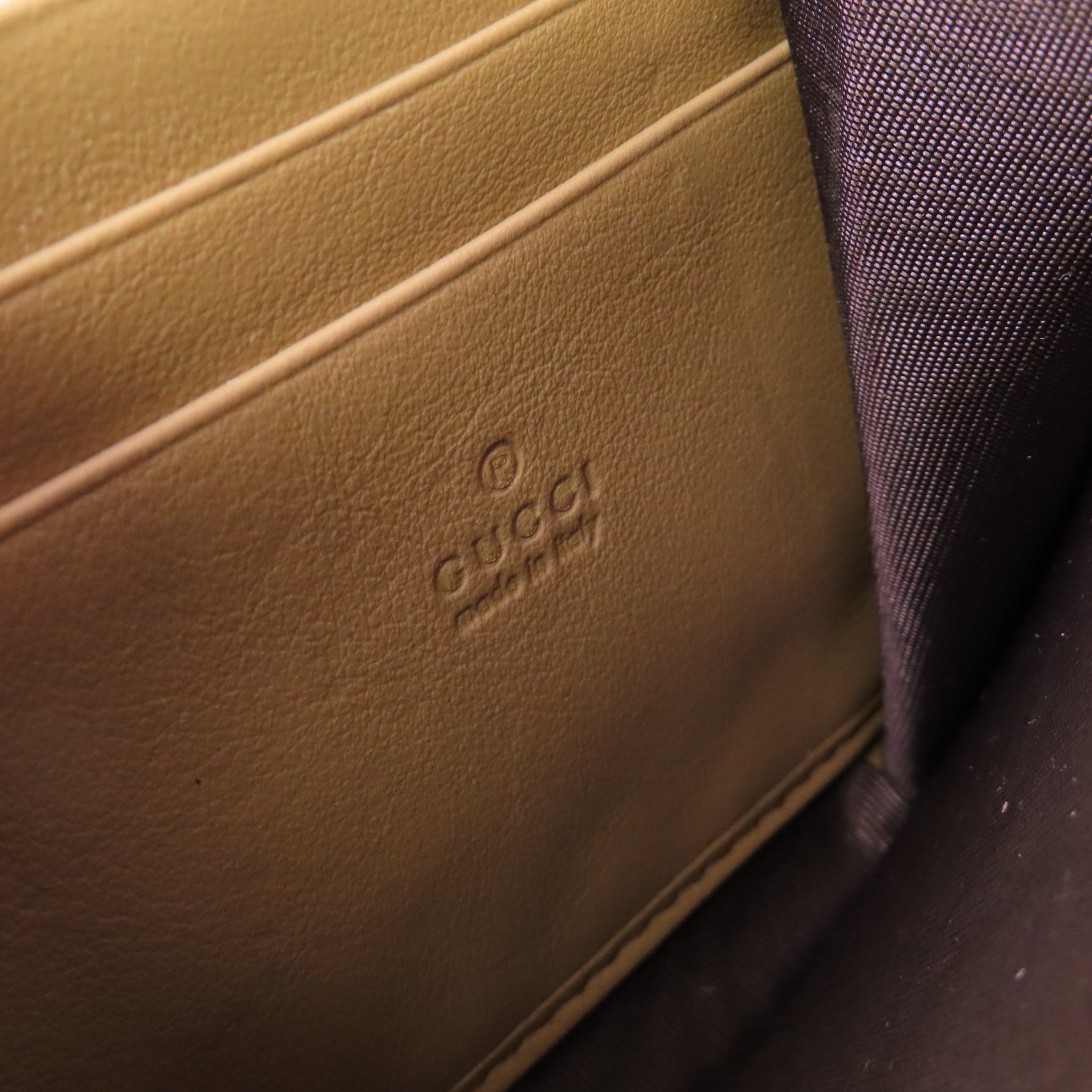 GUCCI 【激減優惠】塗層帆布Dionysus GG Supreme Shoulder Bag銀扣鏈帶肩背袋米色/烏木色
