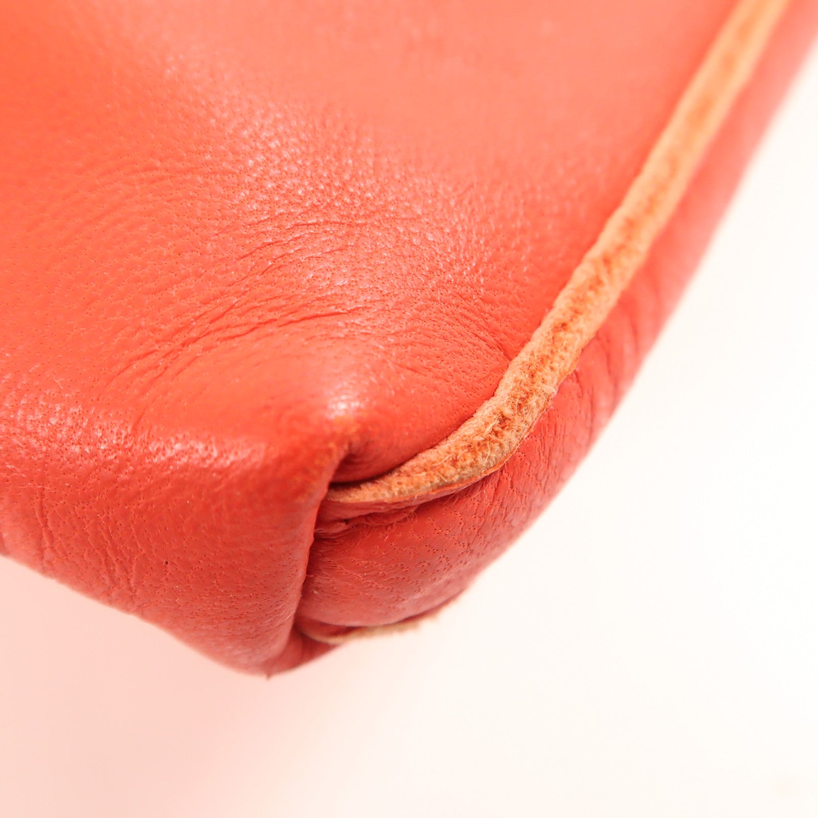 HERMES Swift皮革Sac Pompon肩背袋Rouge