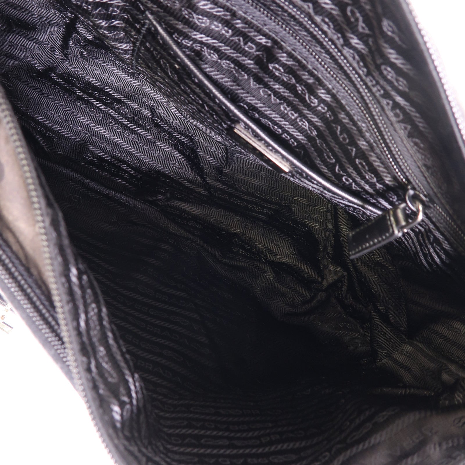 PRADA 尼龍Shoulder Bag銀扣肩背袋