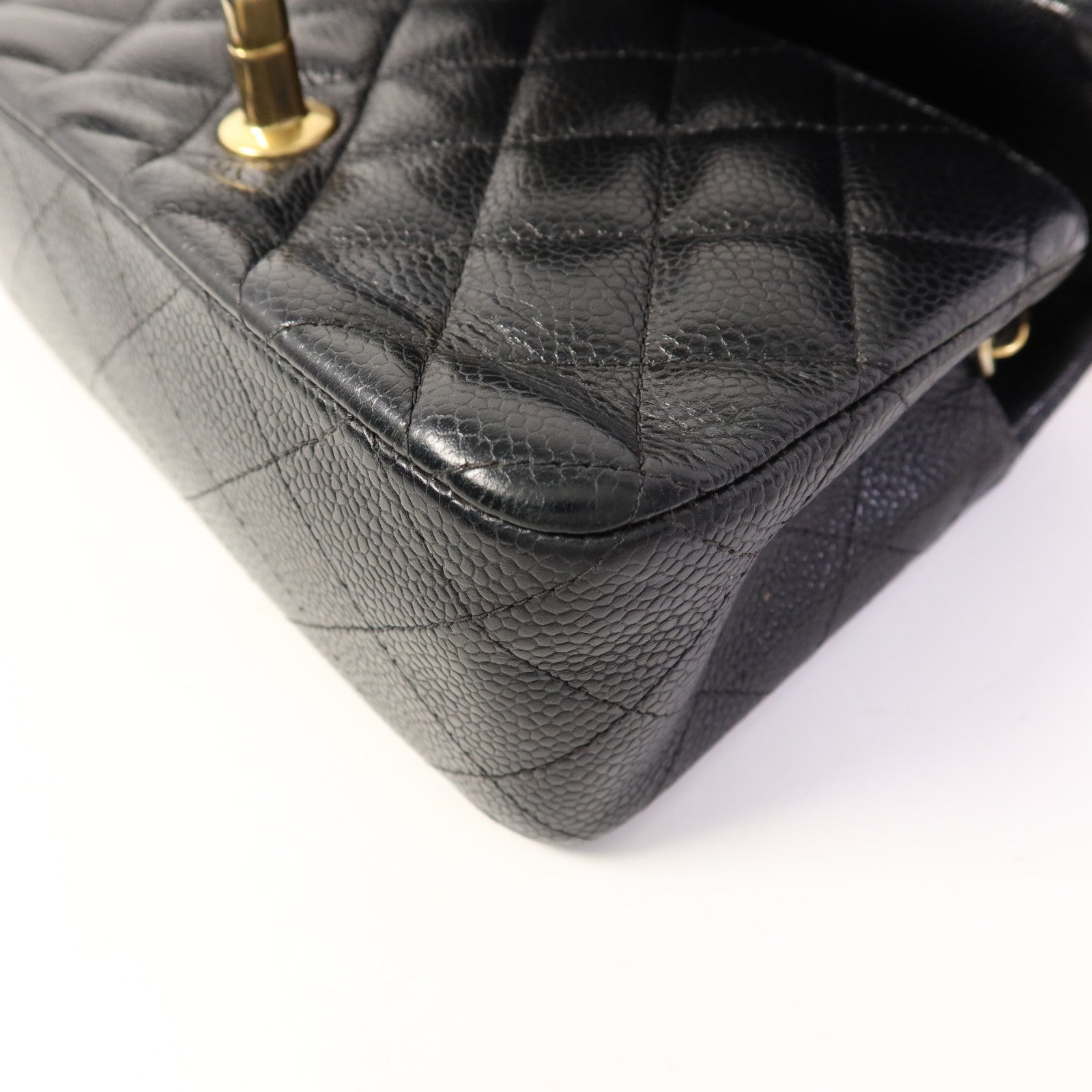 CHANEL 牛皮皮革Mini Classic 20金扣鏈帶肩背袋