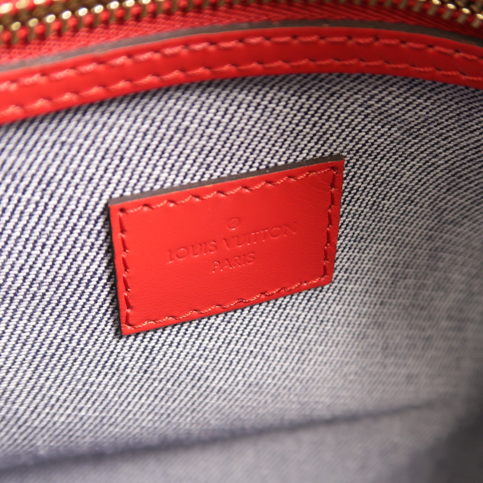 LOUIS VUITTON Monogram Denim Speedy Bandouliere 30金扣手挽肩背兩用袋