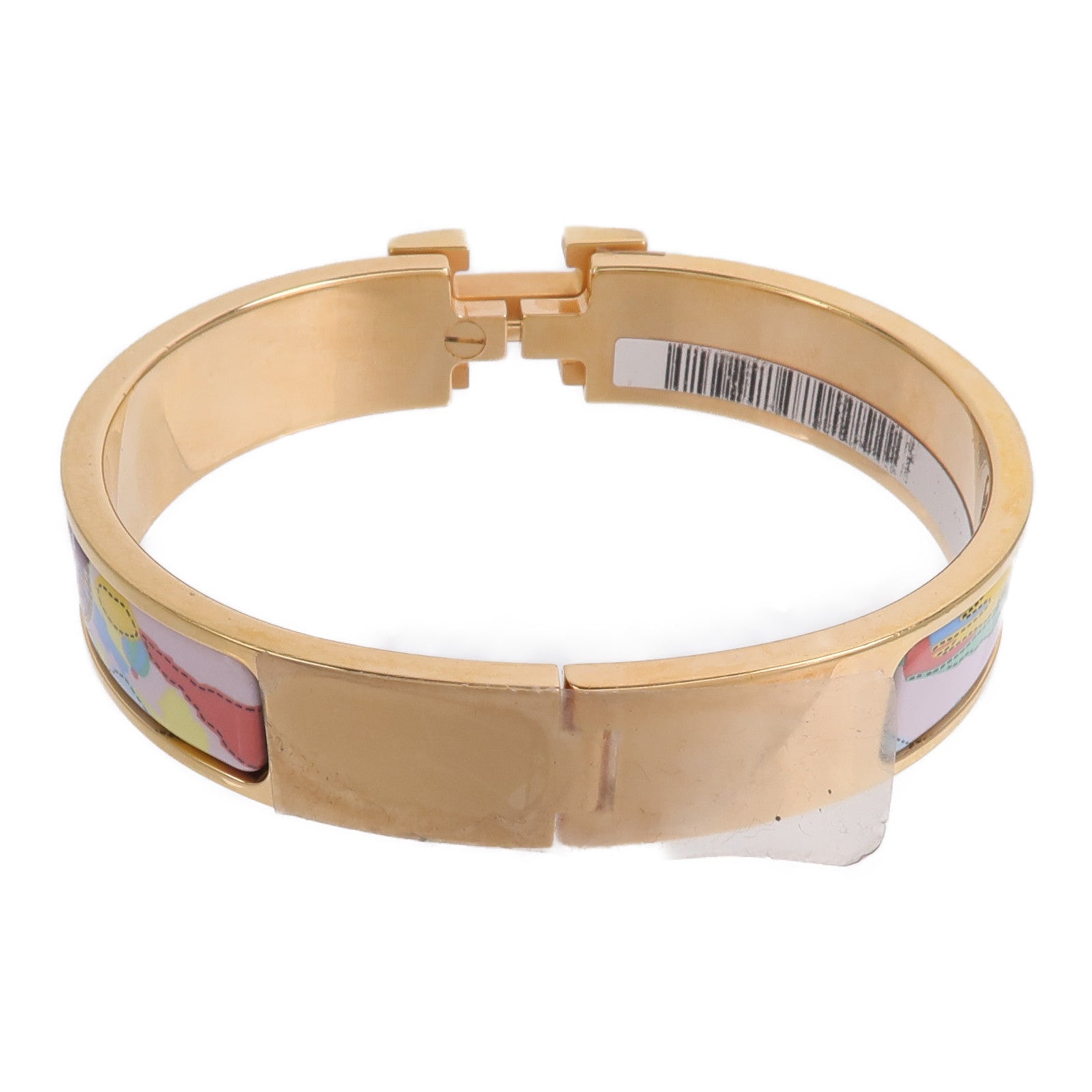 HERMES 金屬/琺瑯Clic H Bracelet手鐲