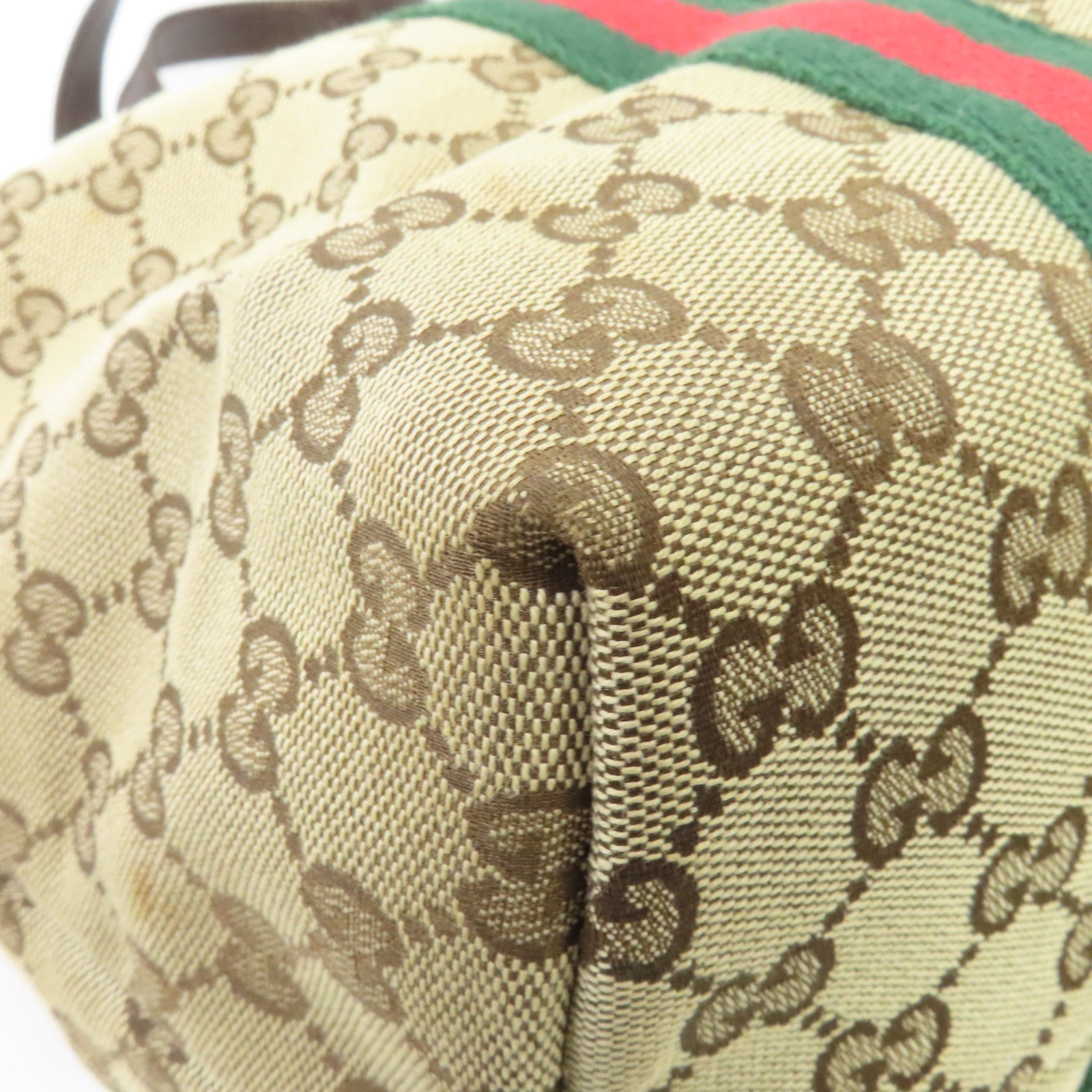 GUCCI 帆布Sherry Line Tote Bag金扣手挽袋啡色