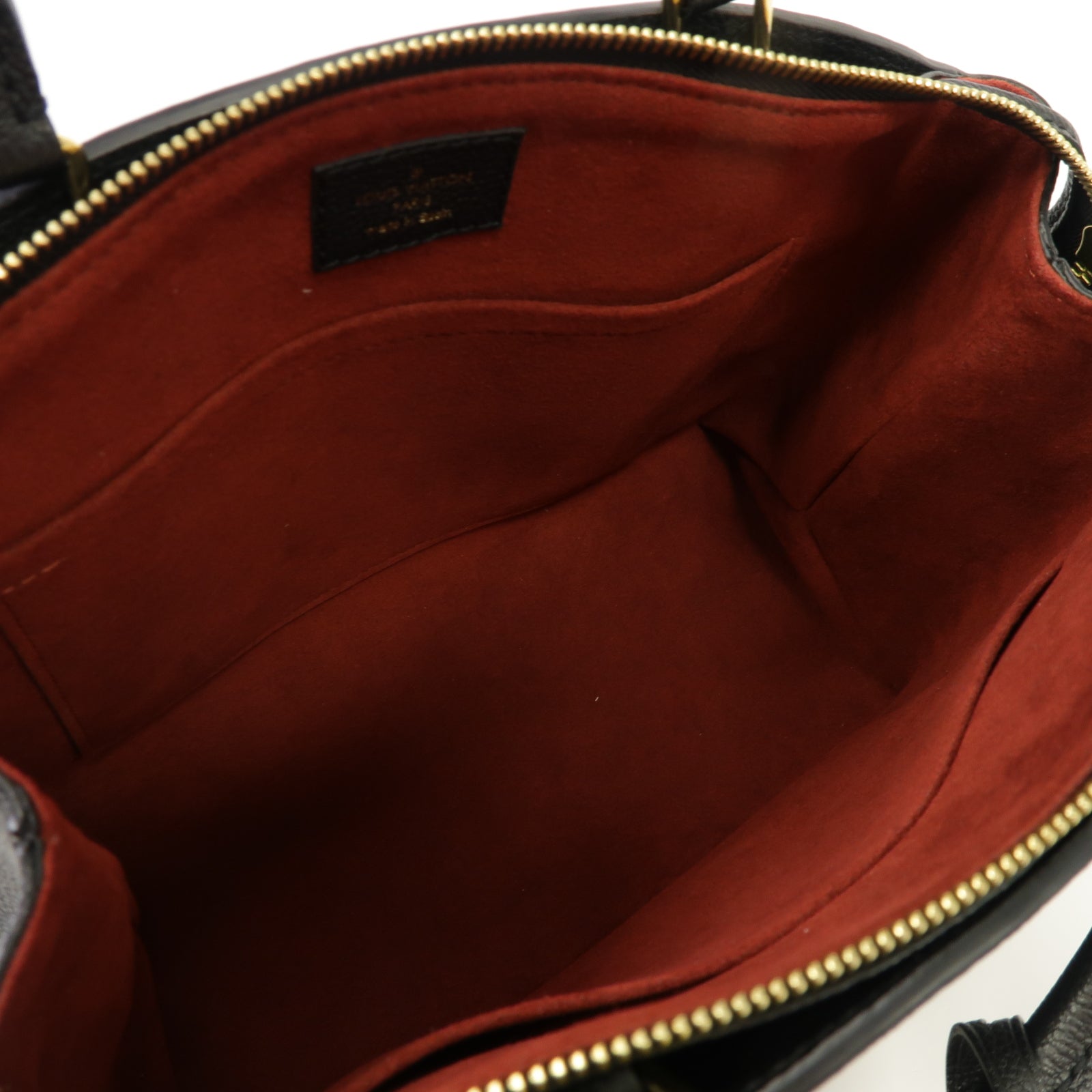 LOUIS VUITTON Monogram Empreinte Petit Palais金扣手挽肩背兩用袋黑色